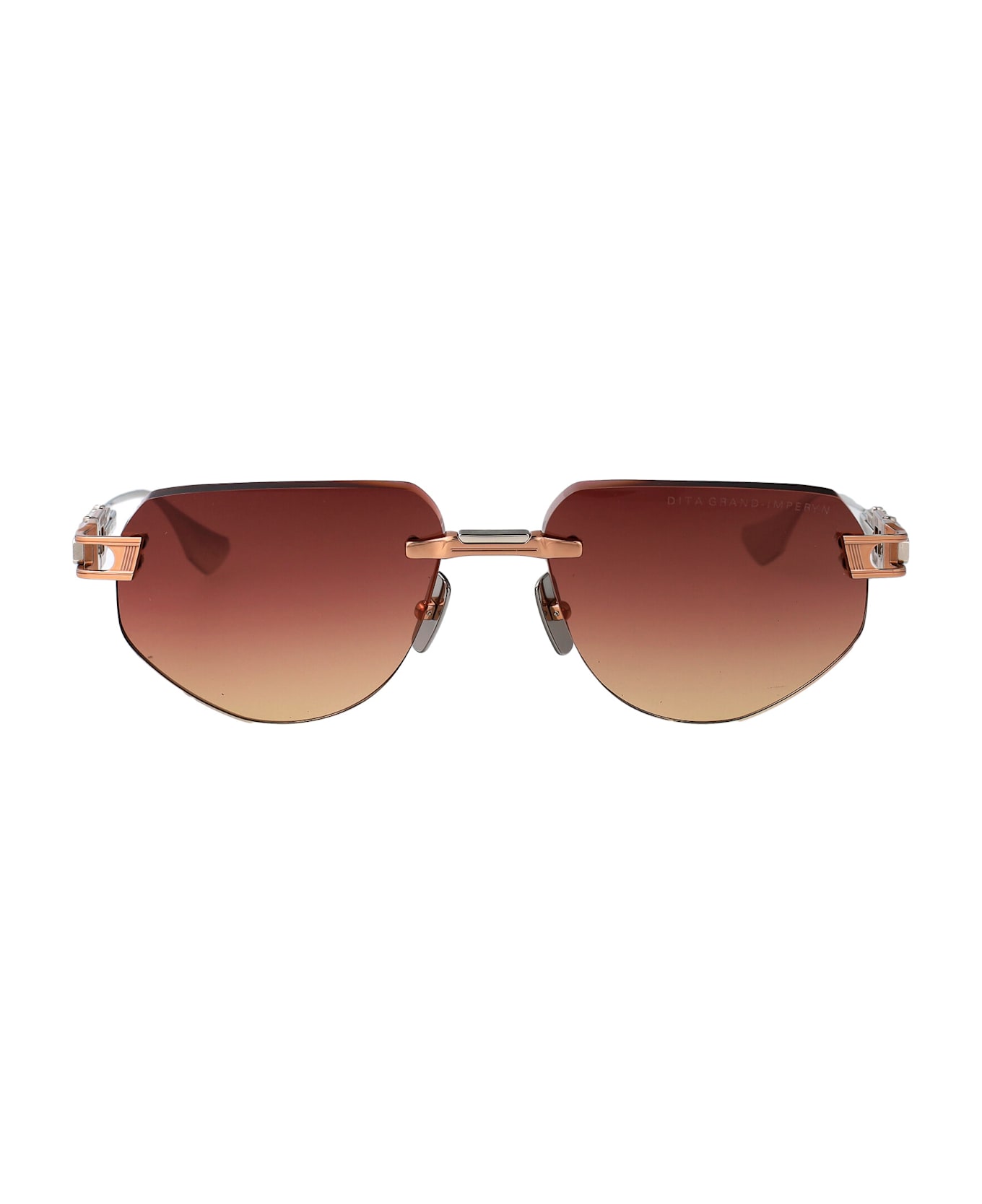 Dita Grand-imperyn Sunglasses - Rose Gold - Silver w Saturn Sunset Gradient