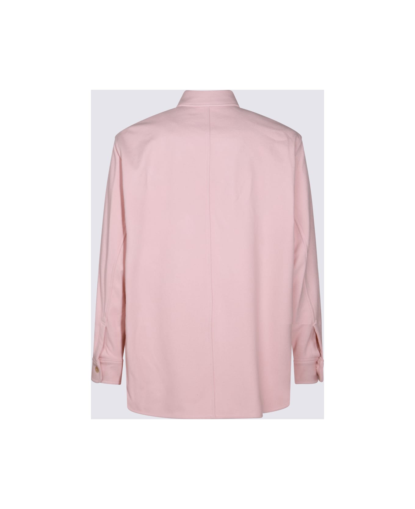 Auralee Pink Wool Shirt - LIGHT PINK