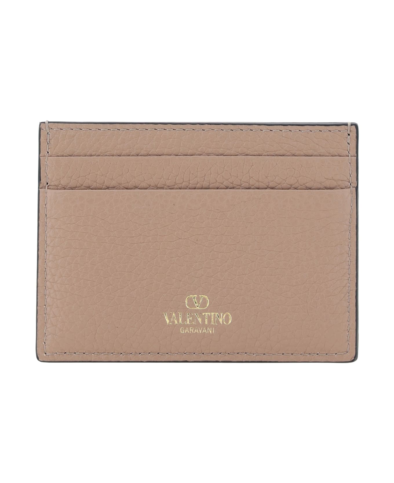 Valentino Garavani Rockstud Card Holder - Poudre