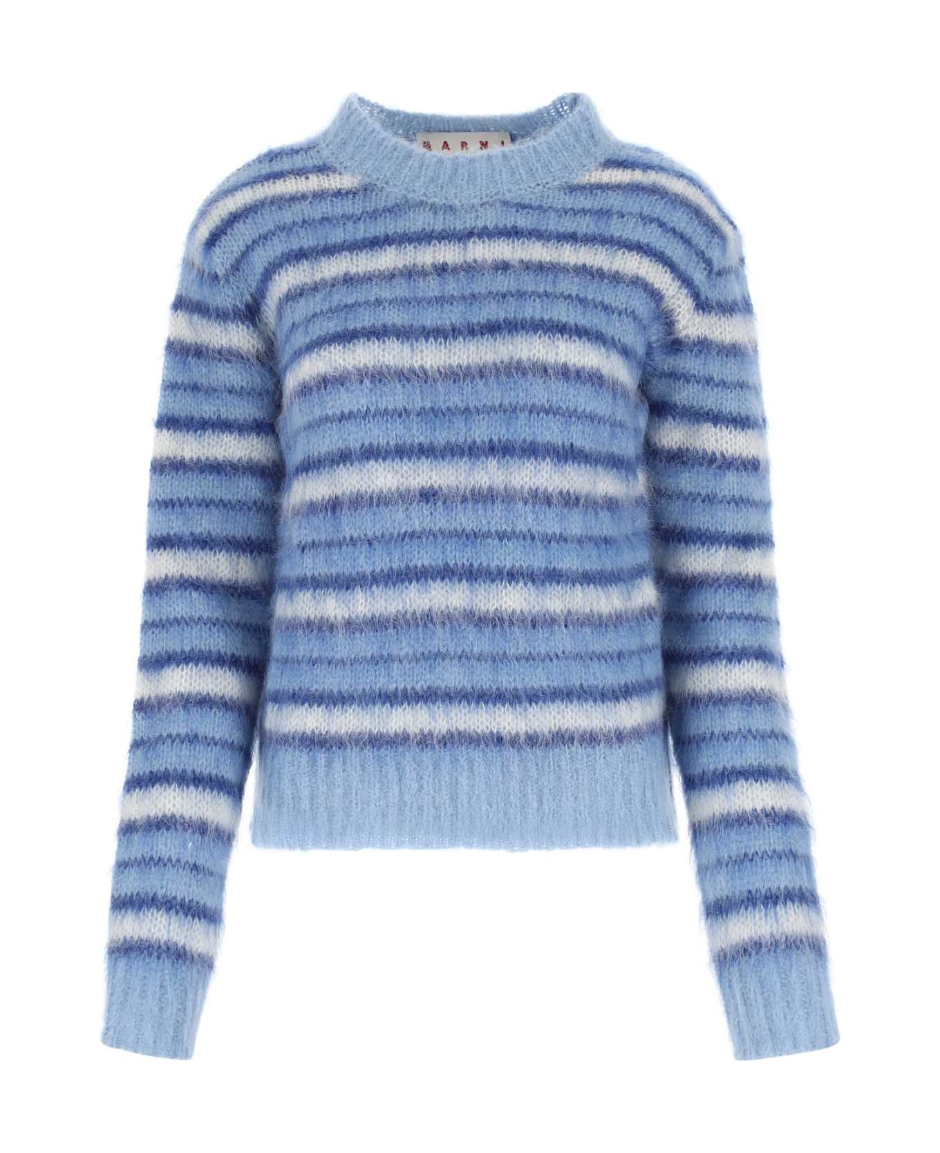 Marni Embroidered Mohair Blend Sweater - RGB50