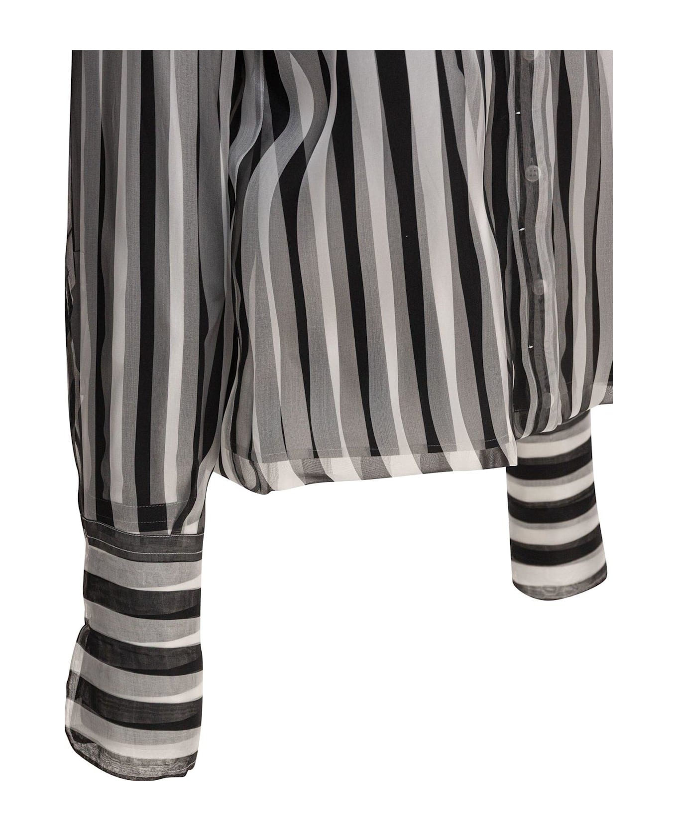 SportMax Sumero Striped Button-up Shirt - Nero