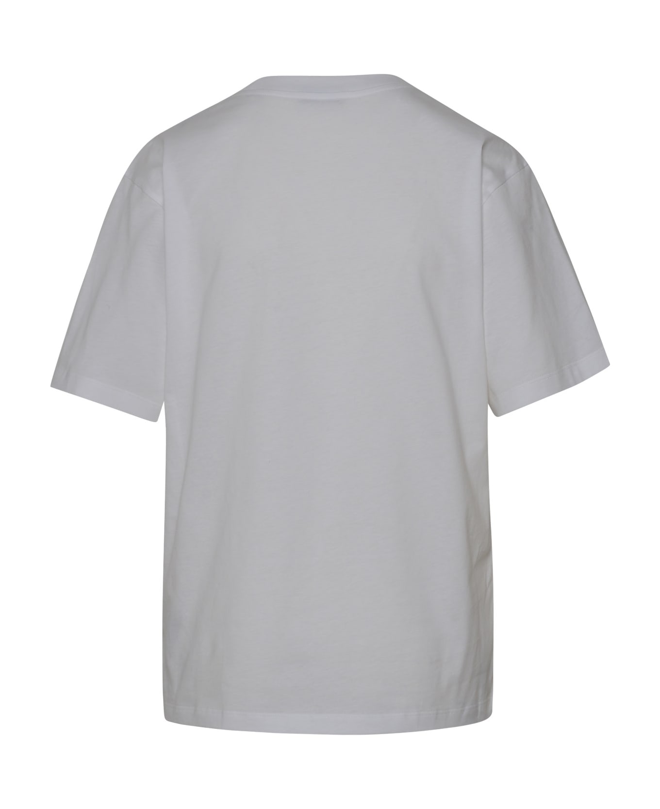 Moncler White Cotton T-shirt - White