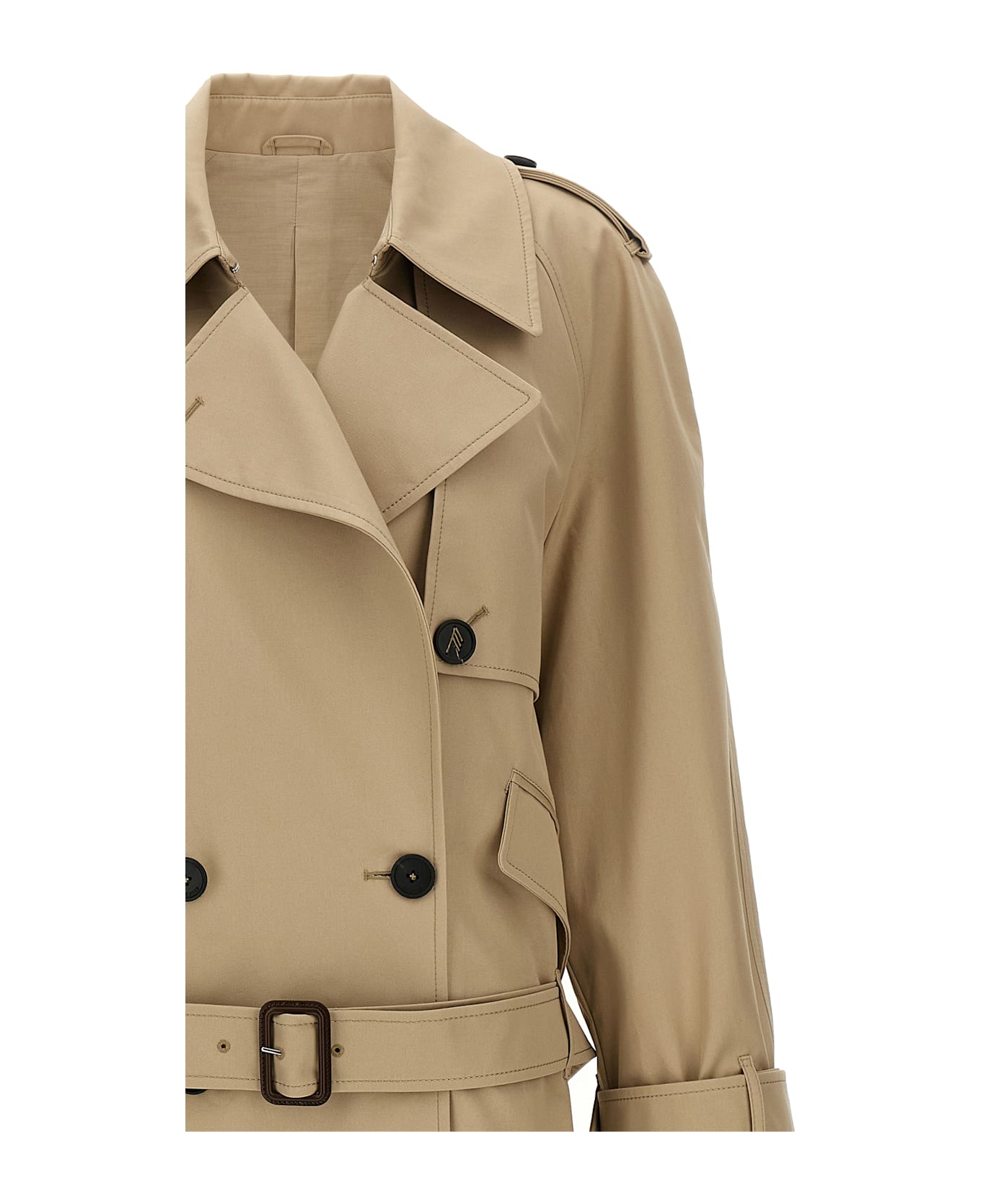 The Attico Cotton Trench Coat - Beige