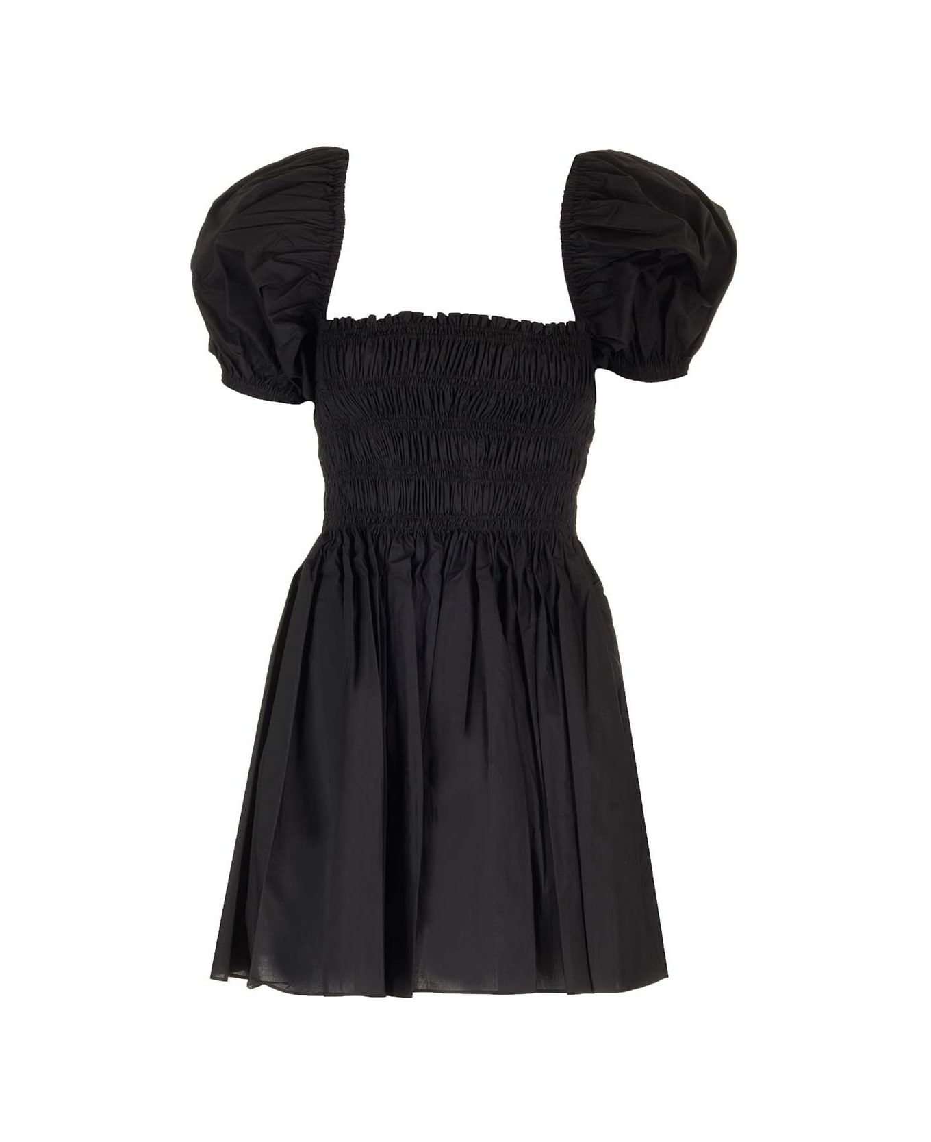 MATTEAU Dress With Gathered Bodice - Black