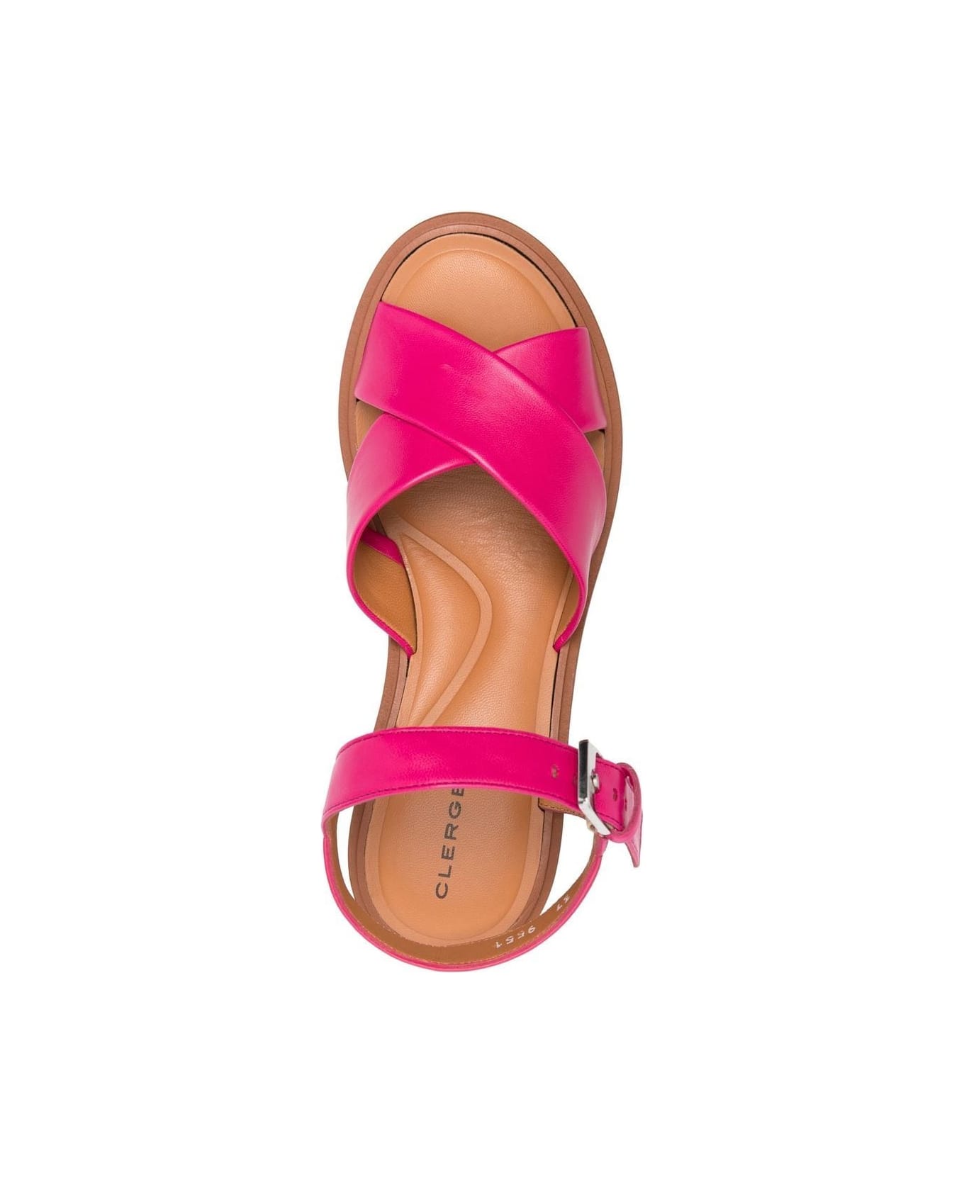 Clergerie Charline9 Criss Cross Sandal With Closure At The Ankles - Hibis Nap