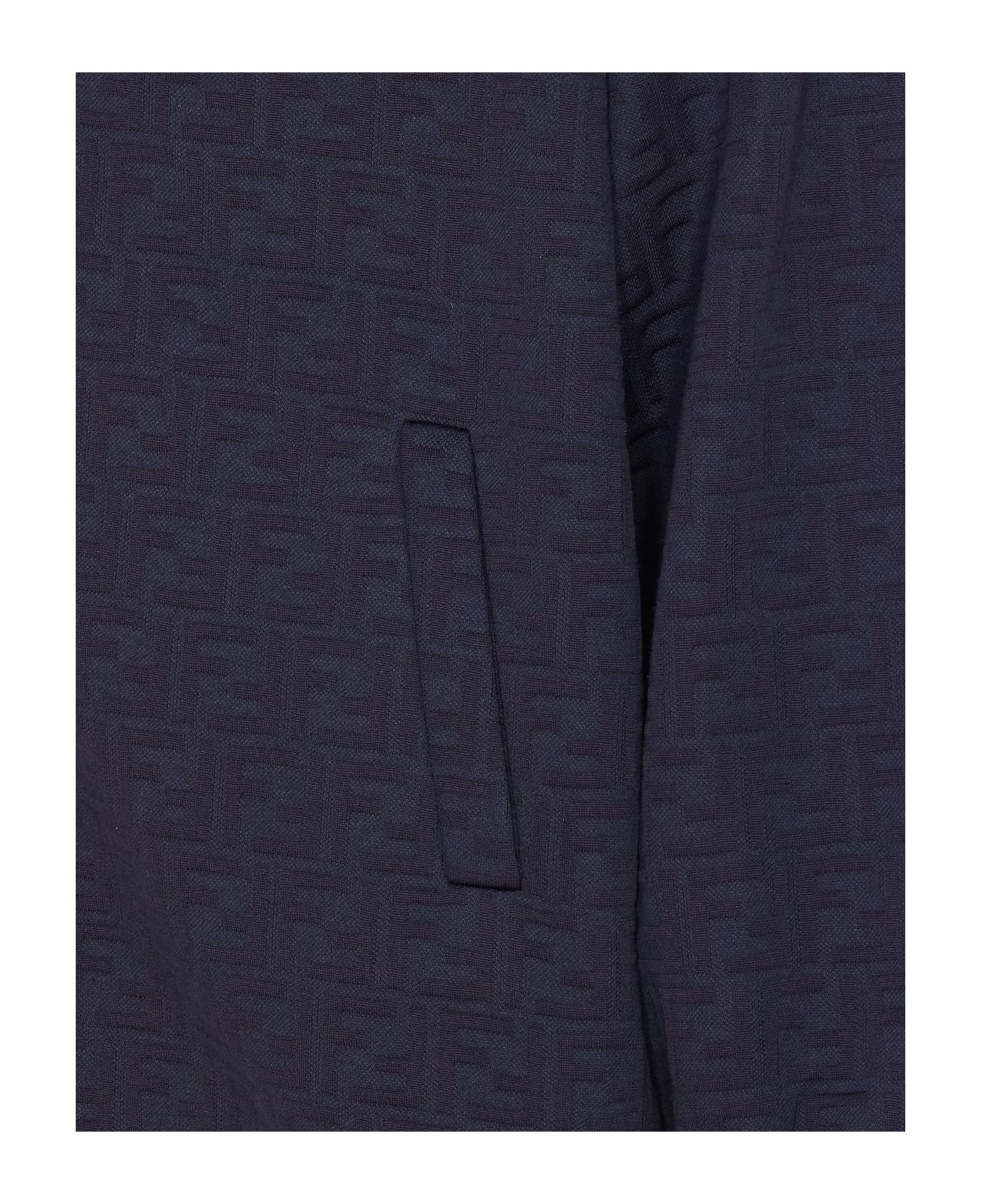 Fendi Navy Blue Polyester Blend Sweatshirt - Blue