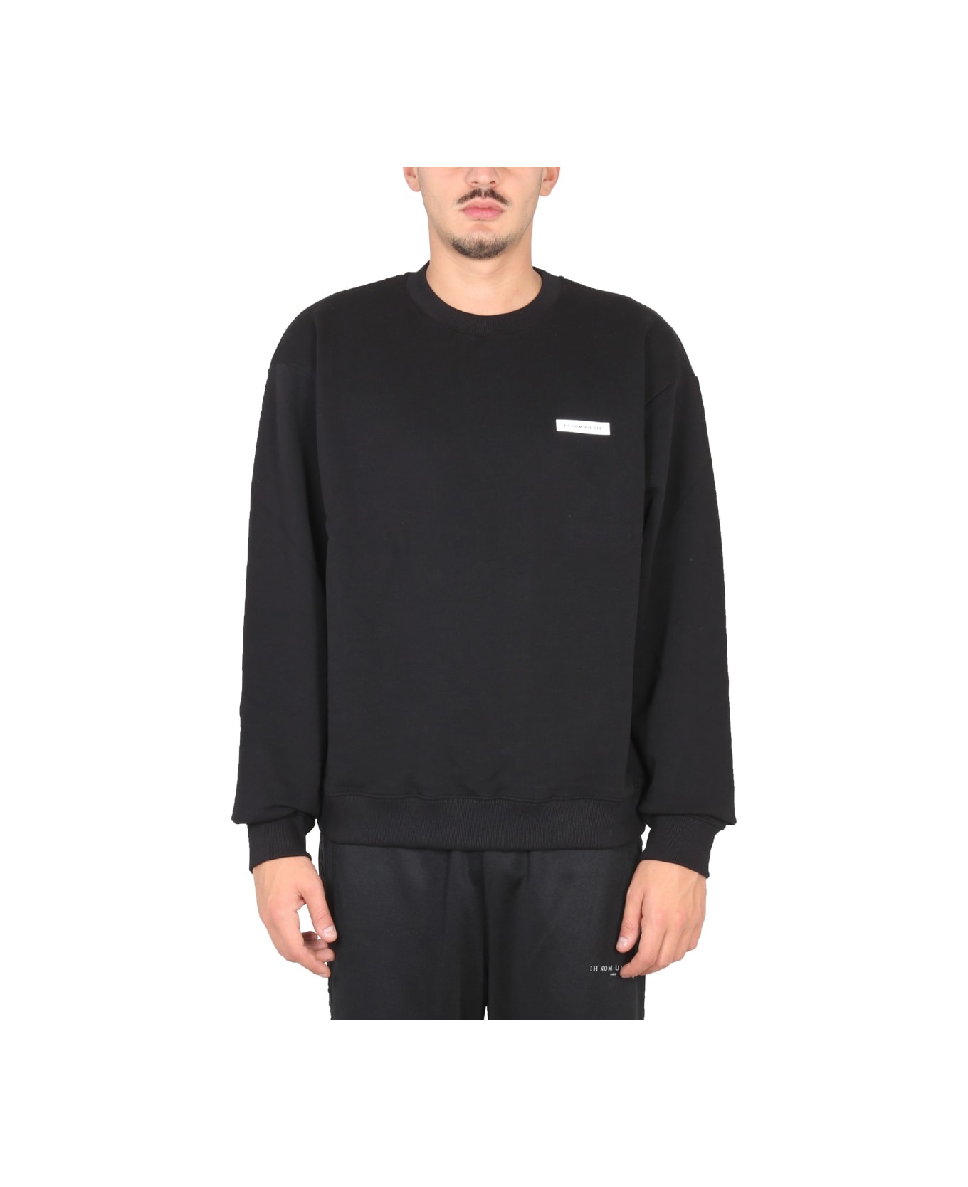 ih nom uh nit Crewneck Sweatshirt - BLACK