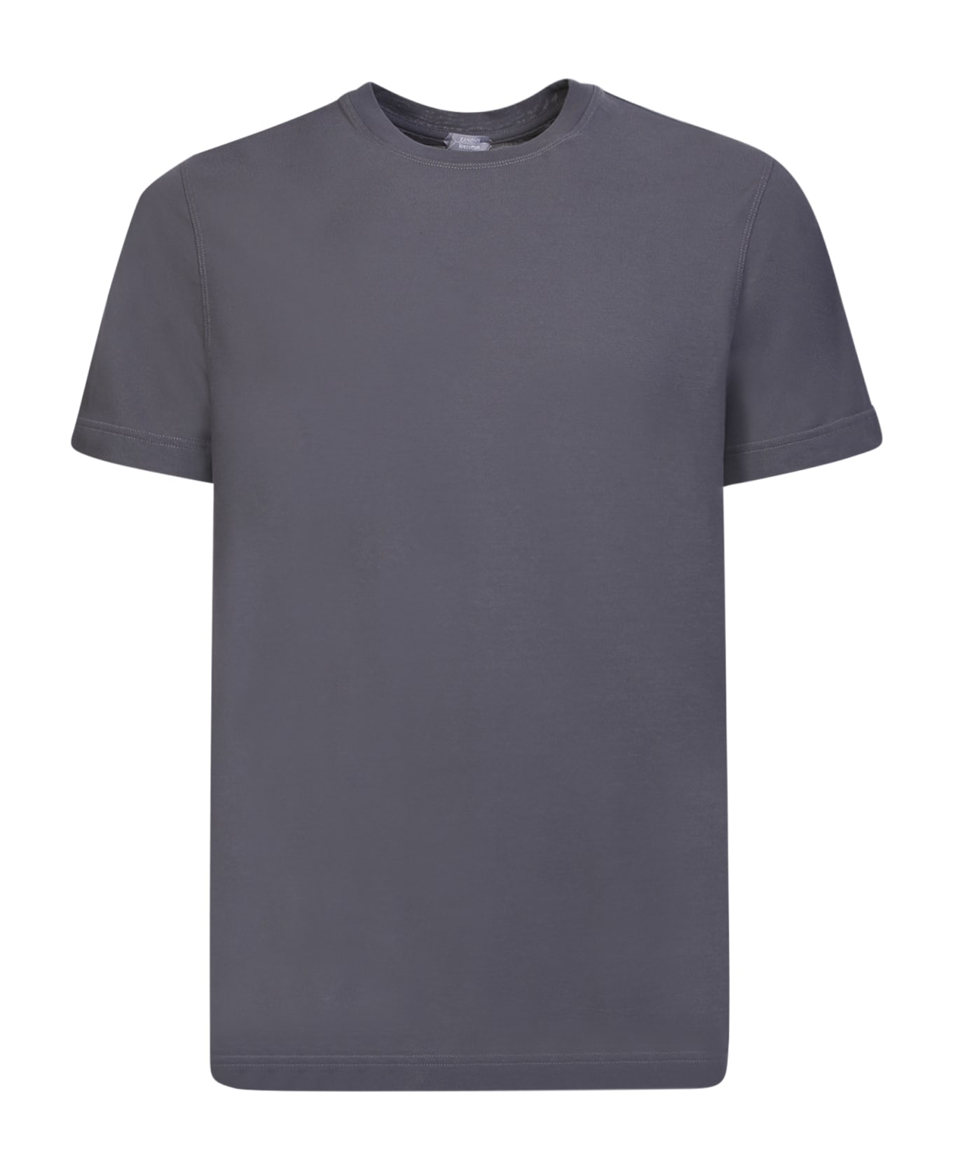 Zanone Grey Cotton T-shirt - Grey