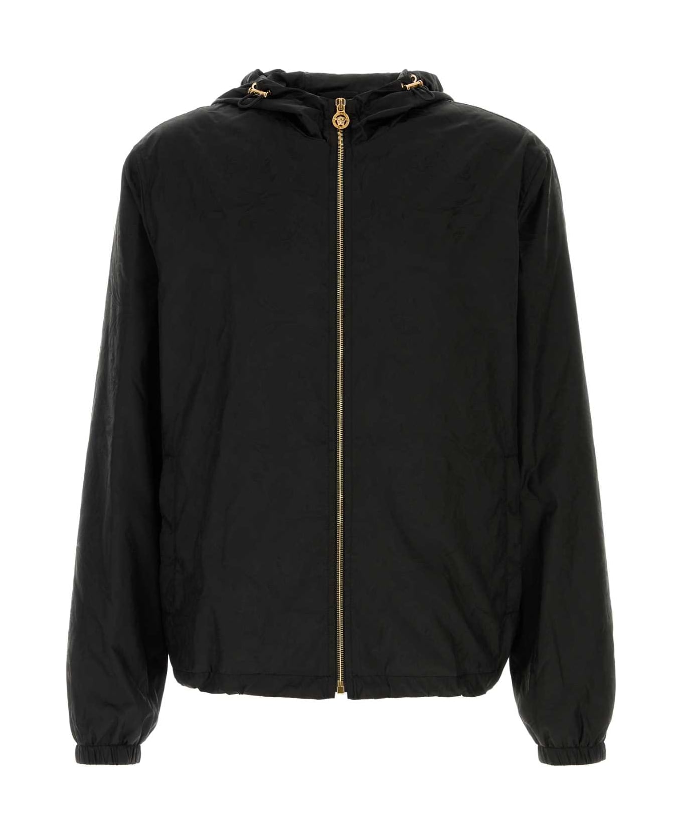 Versace Black Nylon Jacket - BLACK