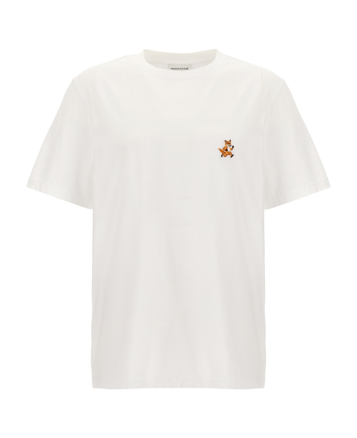 Maison Kitsuné 'speedy Fox Patch' T-shirt - White