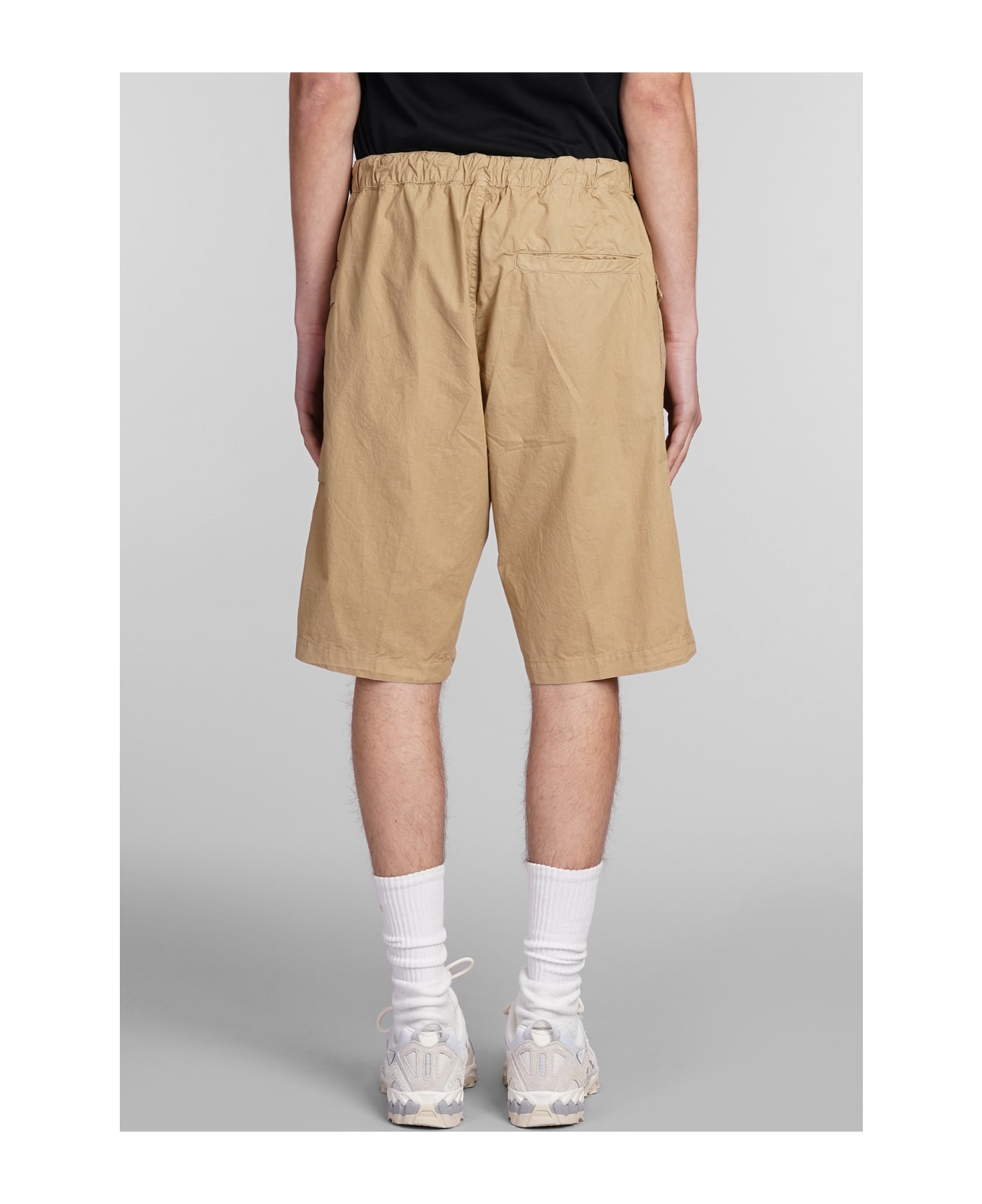 Aspesi Bermuda Lou Bis Shorts In Beige Cotton - beige