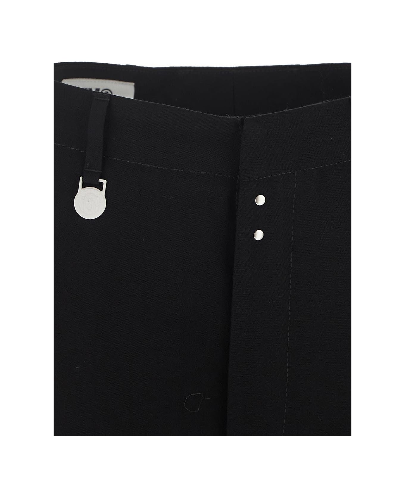 MM6 Maison Margiela Flared Trousers - Black