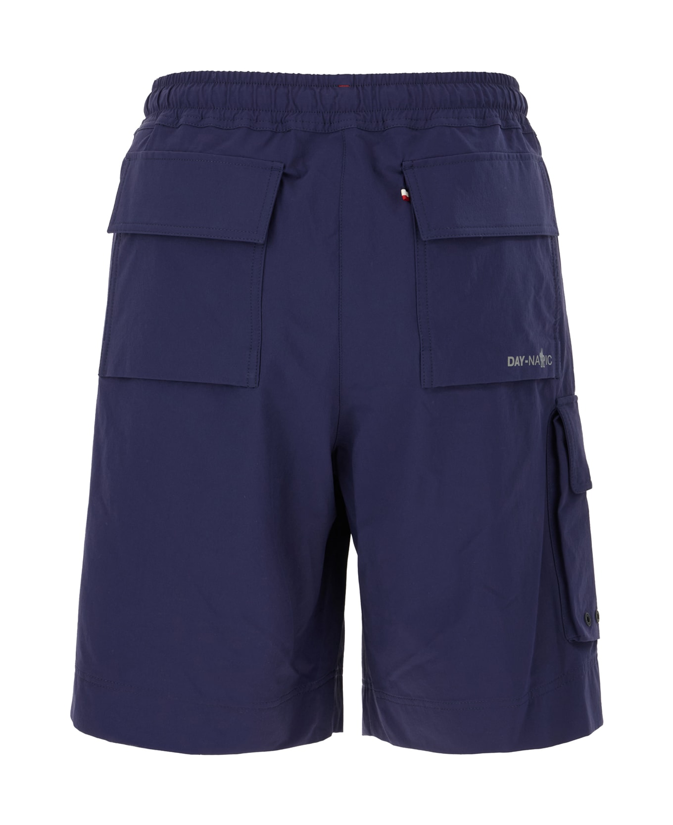Moncler Grenoble Navy Blue Stretch Nylon Bermuda Shorts - BLUE