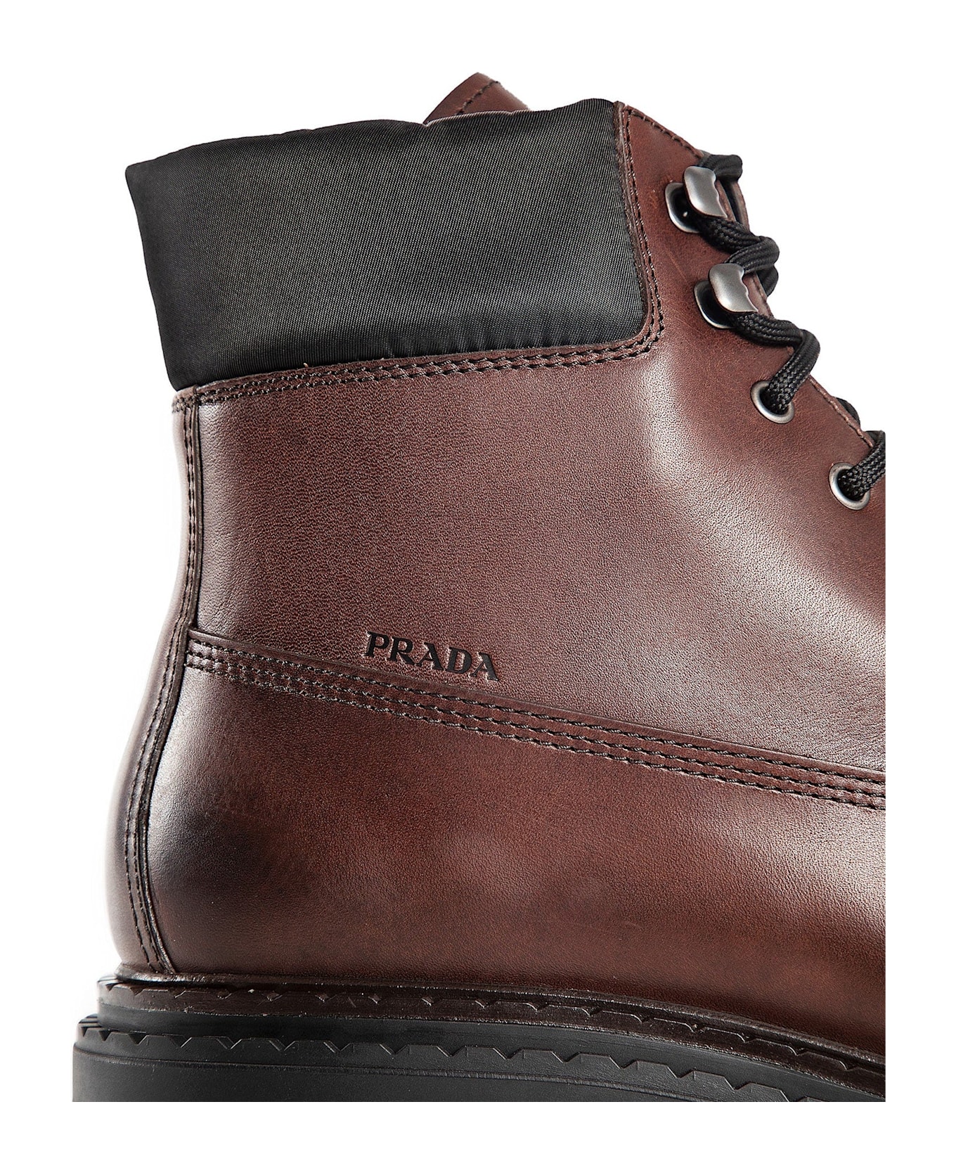 Prada Leather Boots - Brown