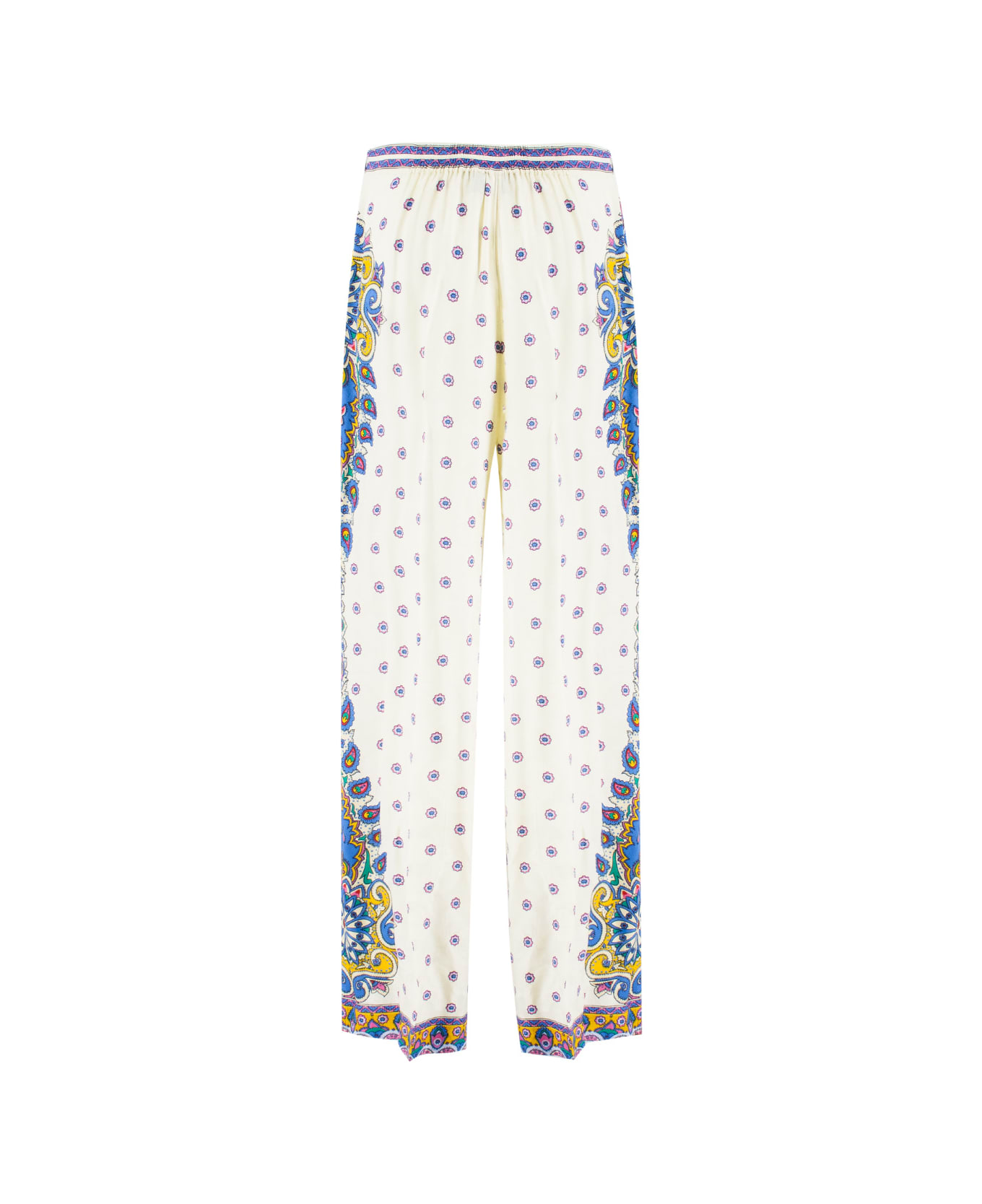 Etro Paisley Print Pants - PRINT ON WHITE BASE