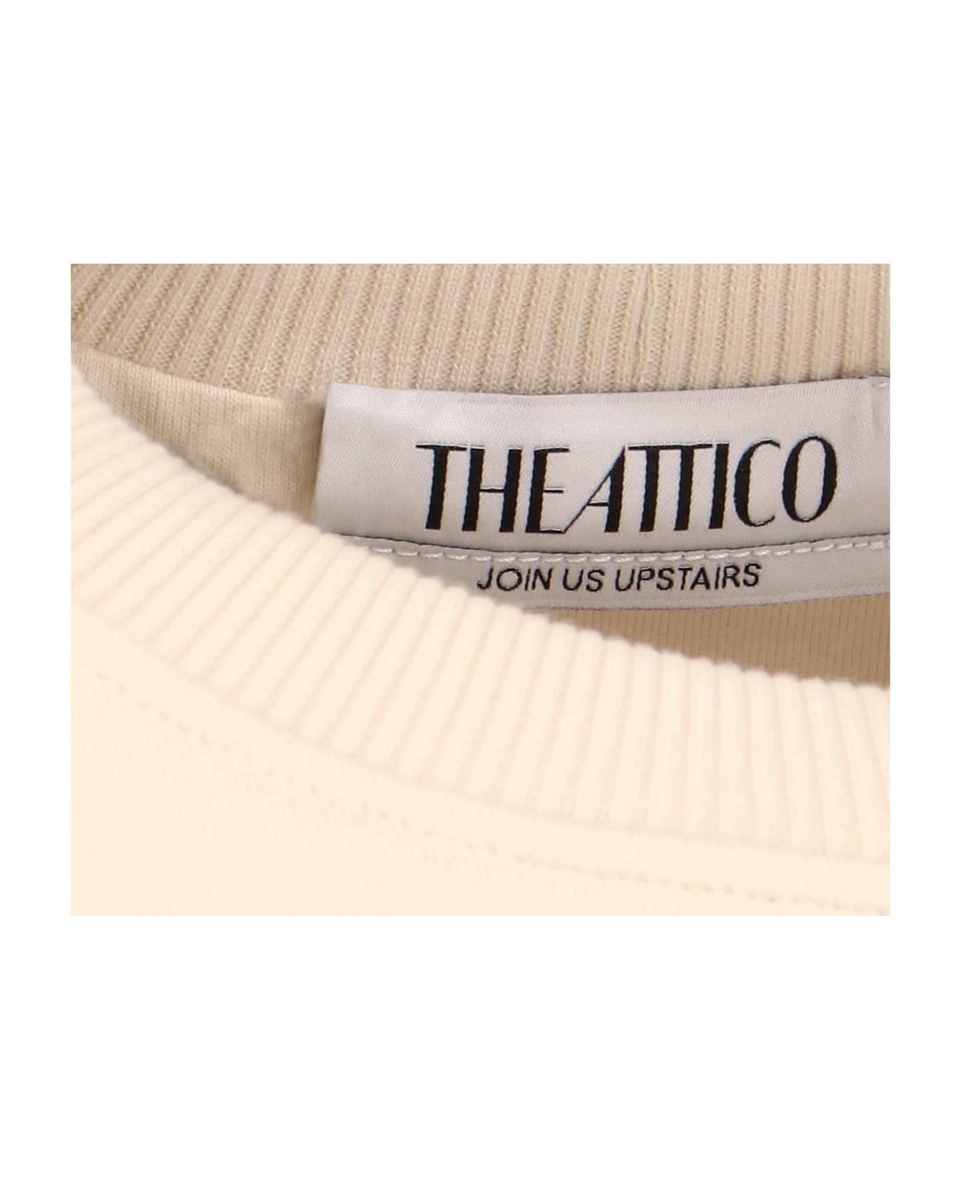 The Attico Logo Crewneck Sweatshirt - White フリース