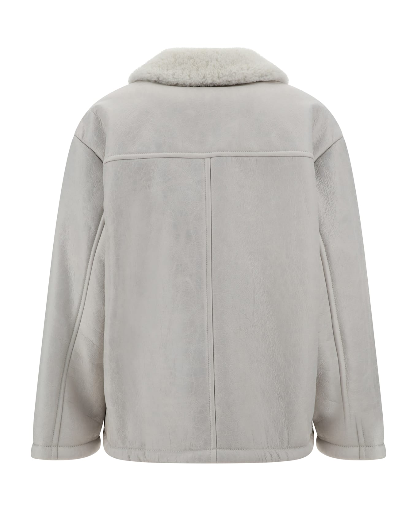 Salvatore Santoro Leather Jacket - Ivory