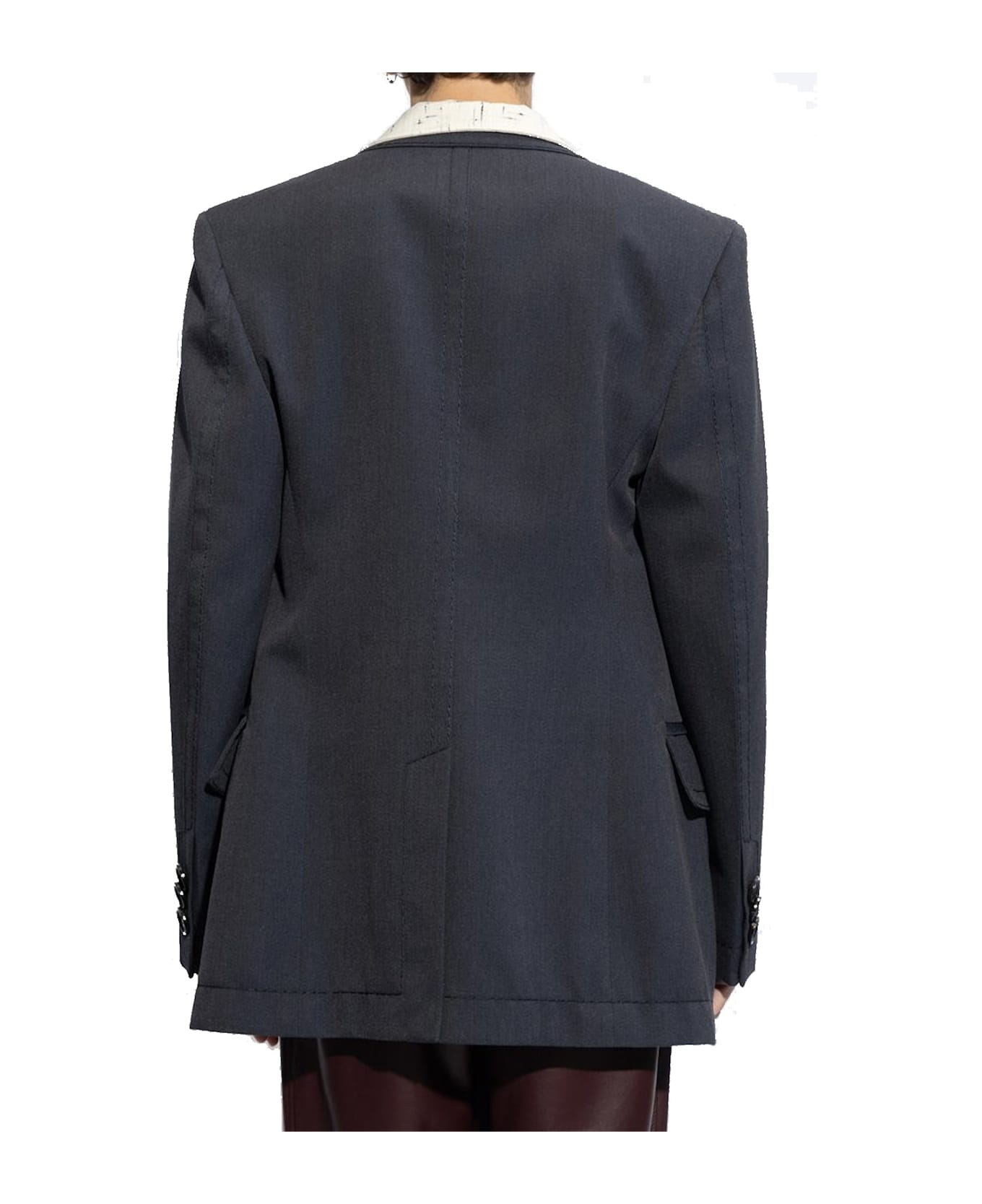Bottega Veneta Wool Twill Blazer - Blue