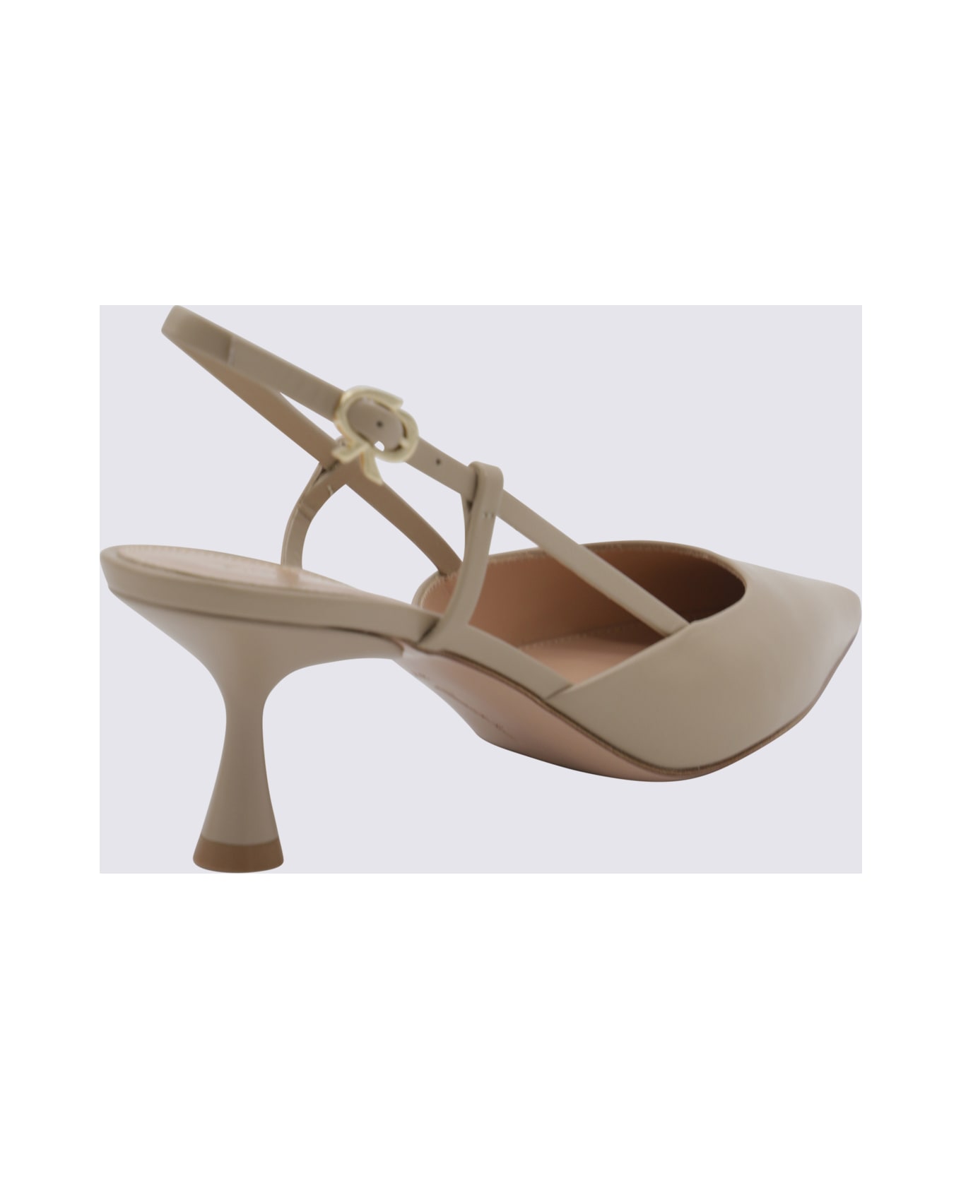 Gianvito Rossi Beige Leather Pumps - SAND