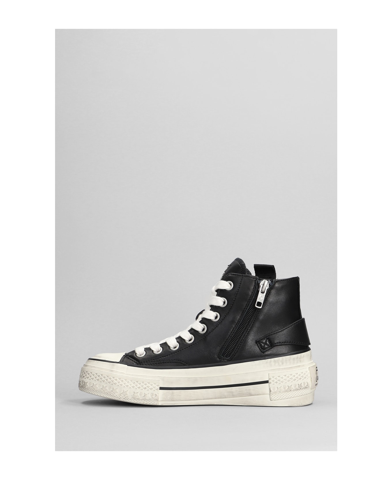 Ash Rage Sneakers In Black Leather - black