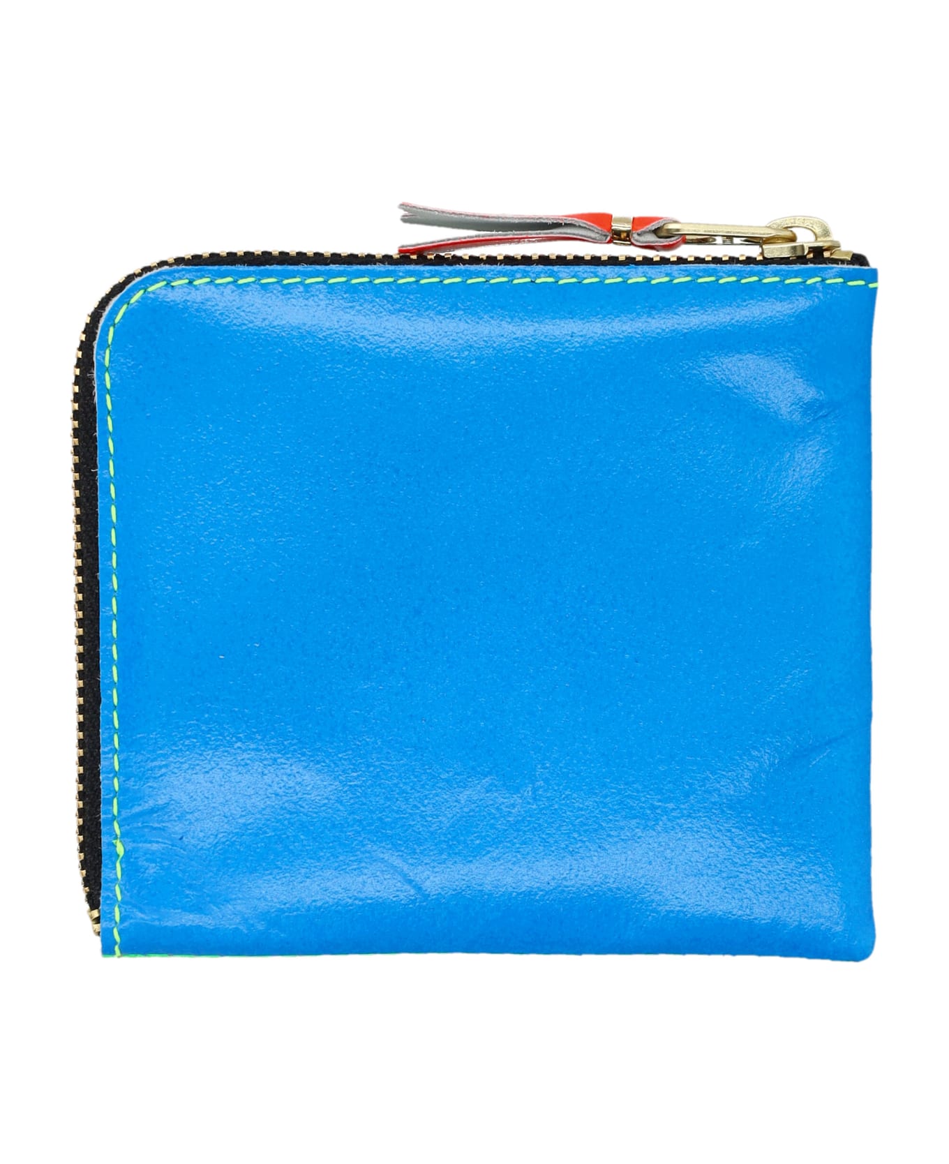 Comme des Garçons Wallet Super Fluo Small Zip Coin Wallet - GREEN BLUE 財布