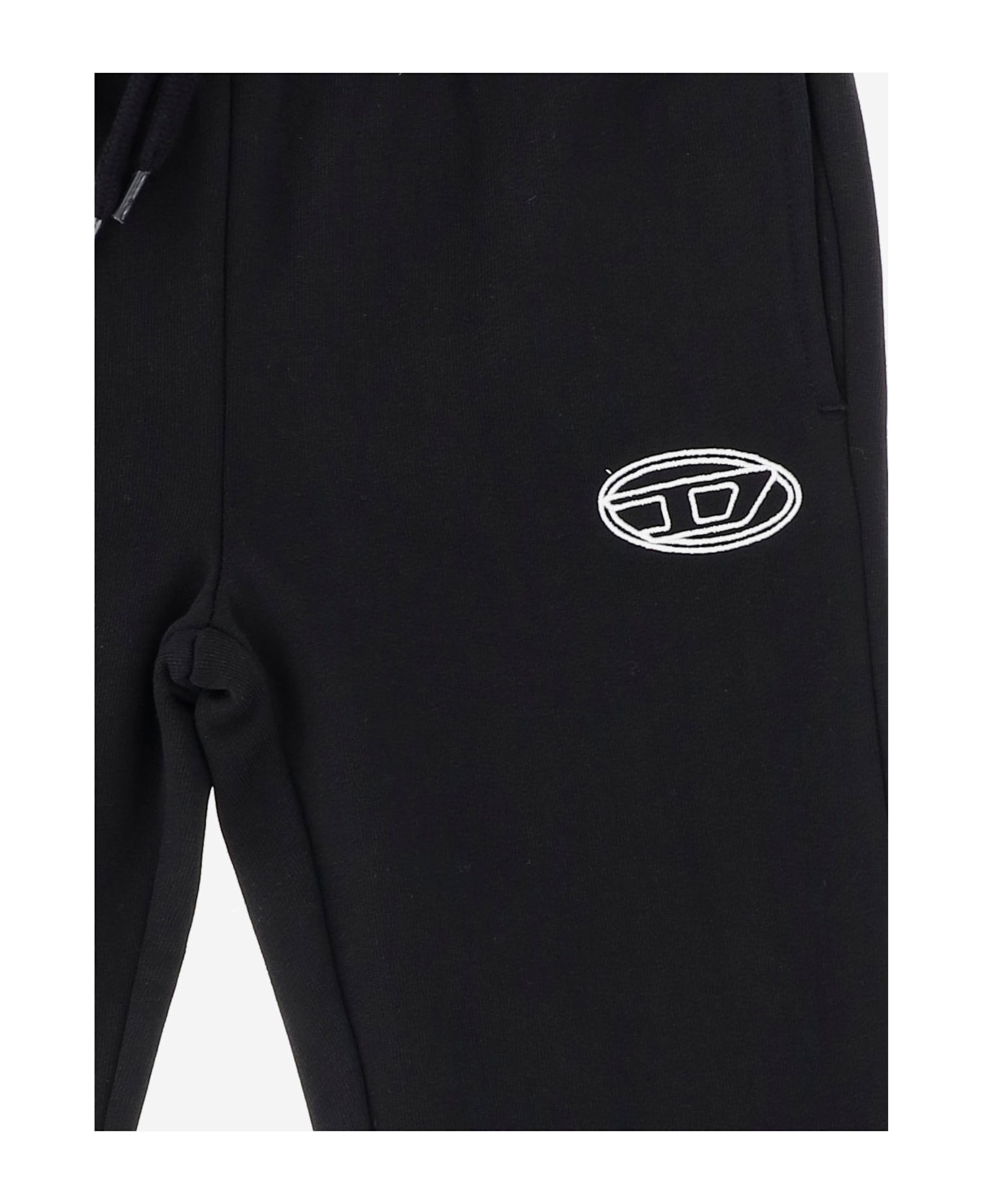 Diesel Cotton Pebirt Pants - Black