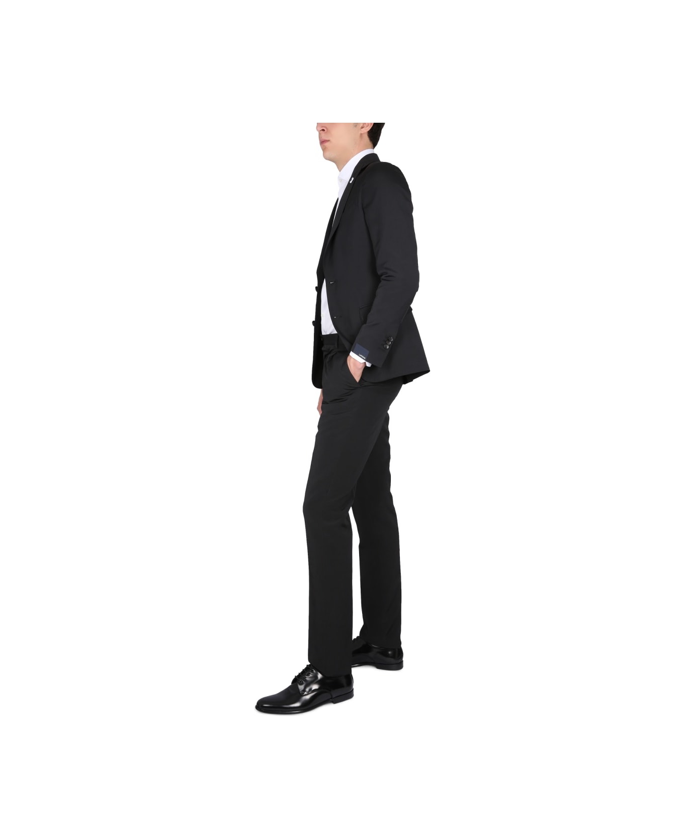 Lardini Single-breasted Dress - BLACK