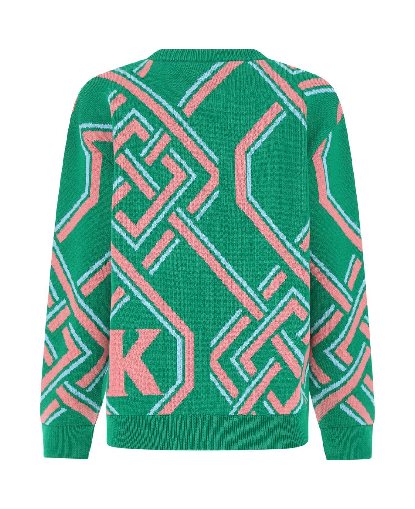 Koché Embroidered Wool Blend Sweater - 638F
