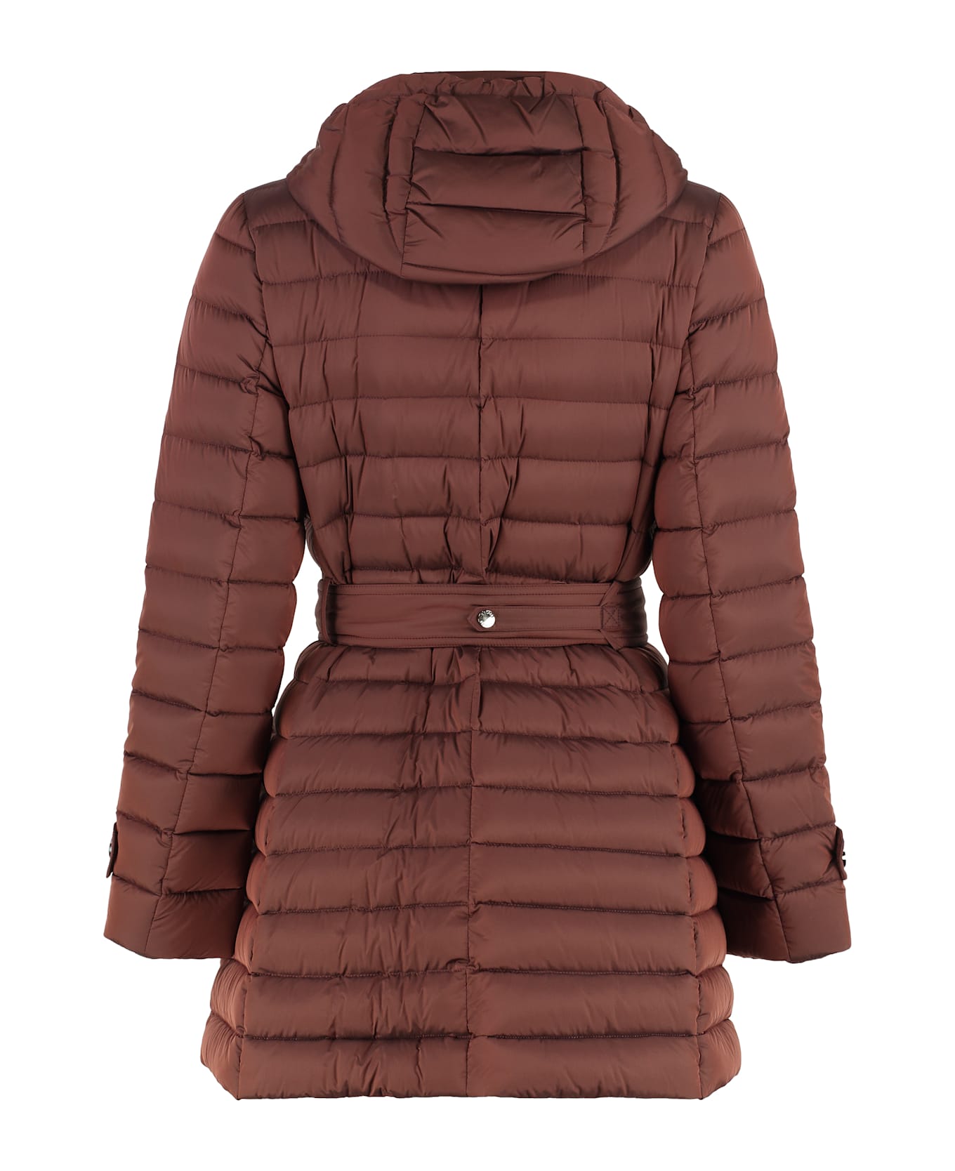 Moorer Danuja Hooded Nylon Down Jacket - Burgundy