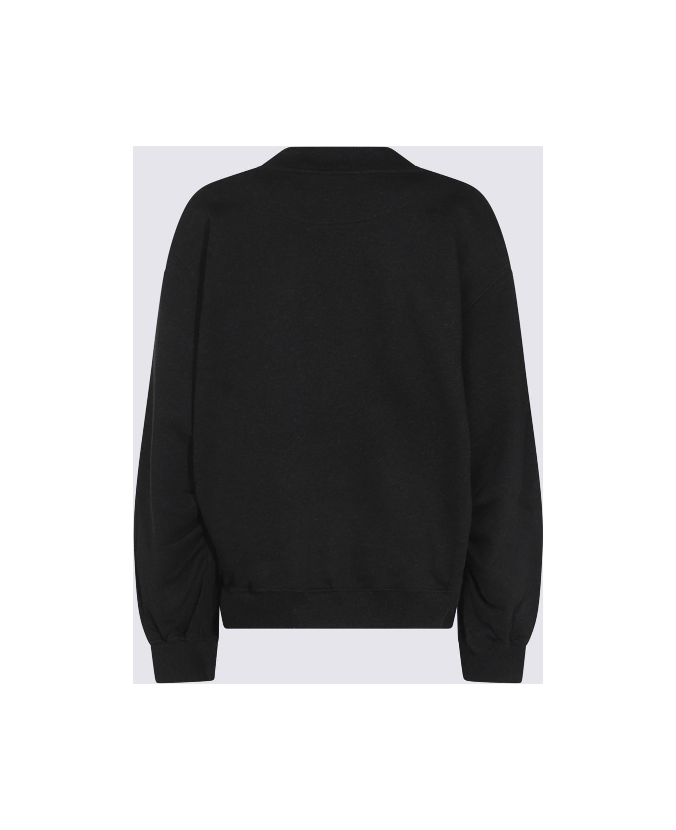 The Attico Dark Grey Cotton Sweatshirt - BLACK