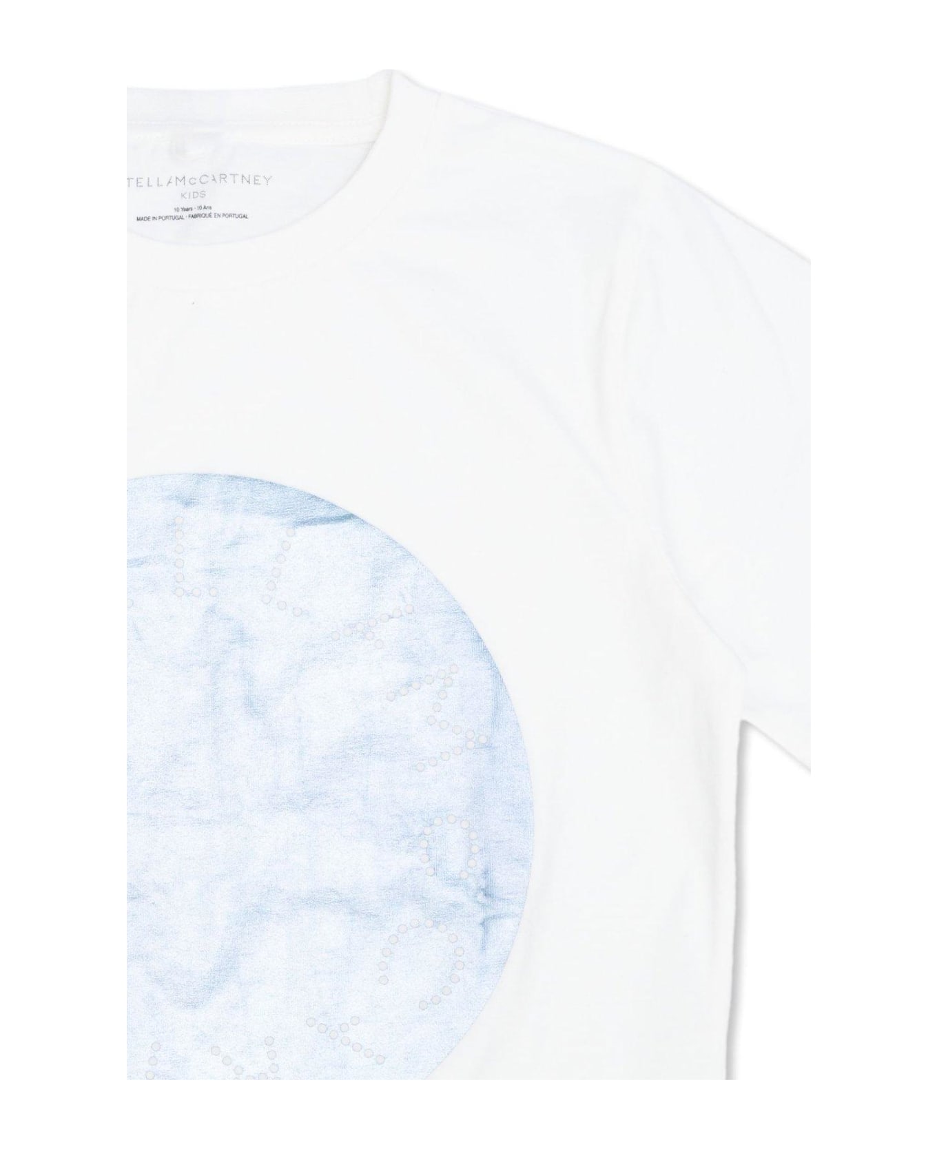 Stella McCartney Kids Circular Logo Disc Crewneck T-shirt - WHITE Tシャツ＆ポロシャツ