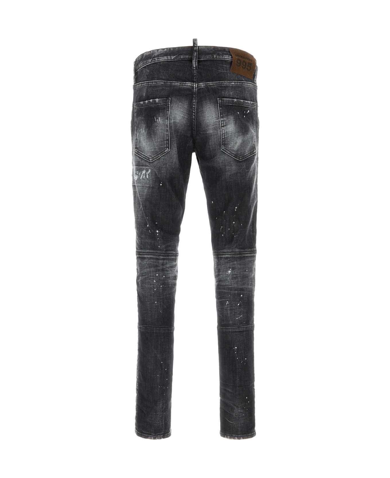 Dsquared2 Slate Stretch Denim Jeans - BLACK