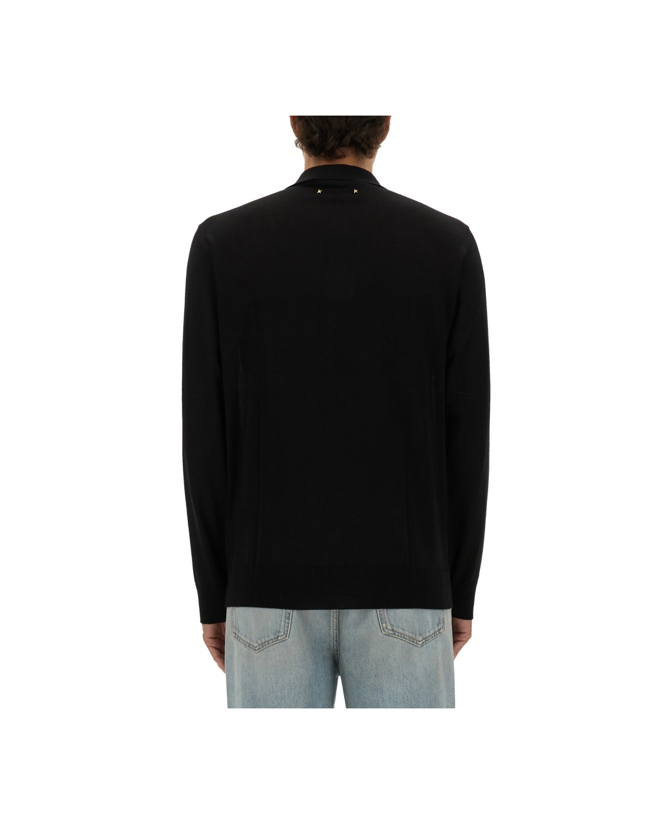 Golden Goose Wool Polo. - BLACK
