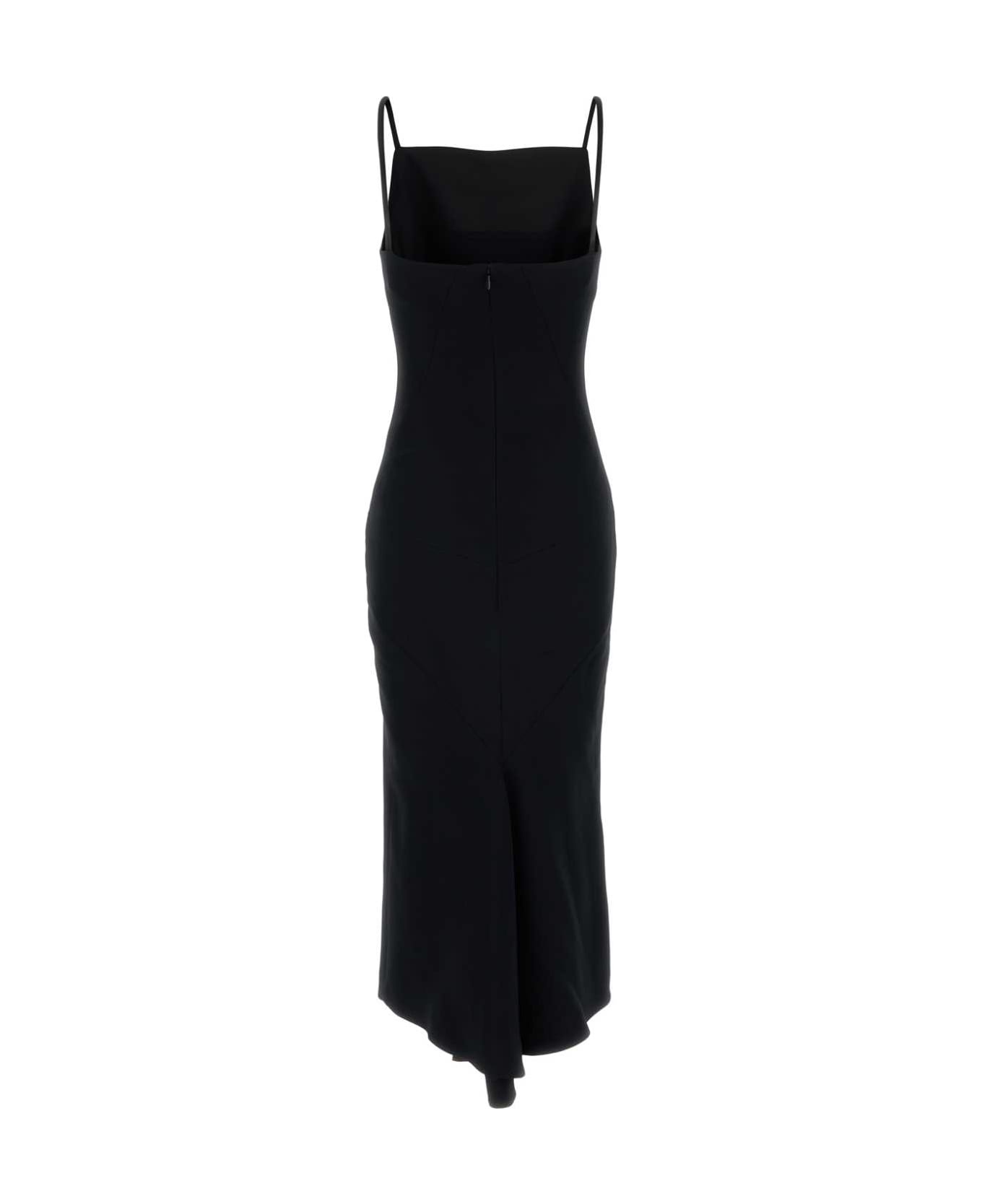 Givenchy Black Cady Dress - Black