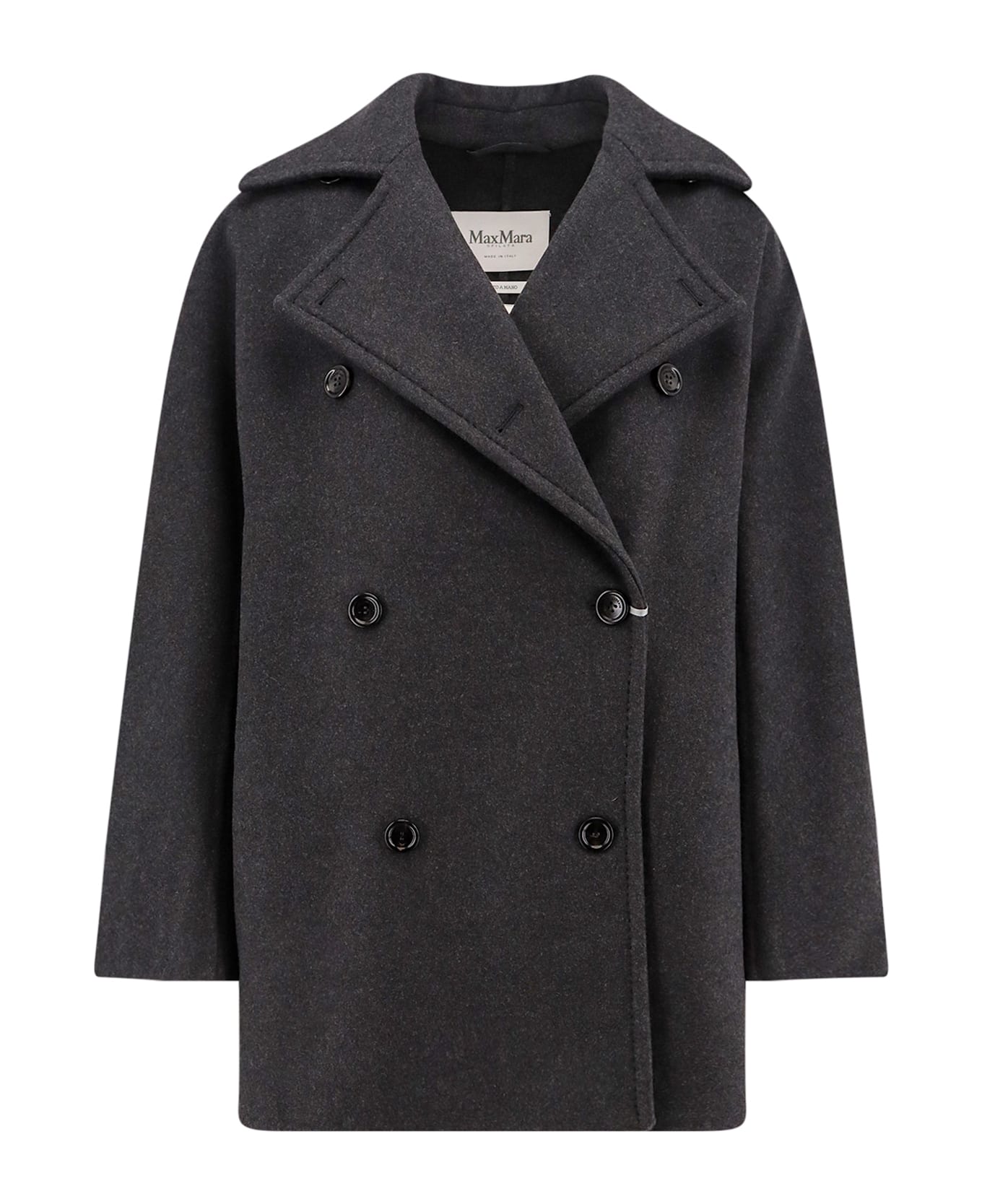 Max Mara 
asturie1234
 Grey Cashmere Blend Coat - Grey