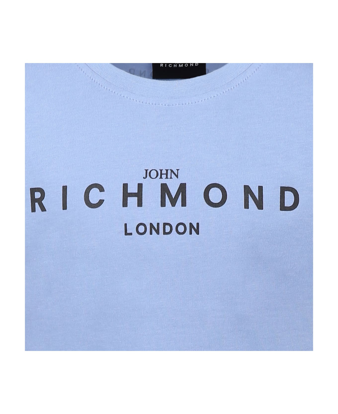 Richmond Blue T-shirt For Boy With Logo - Blue