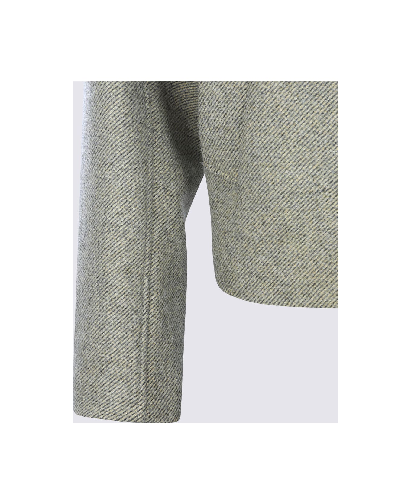 Jil Sander Light Green Wool Casual Jacket - Green