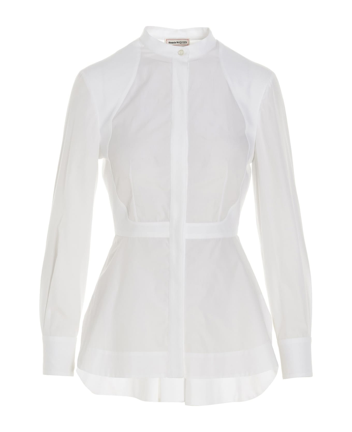 Alexander McQueen 'harness Peplum' Shirt - White