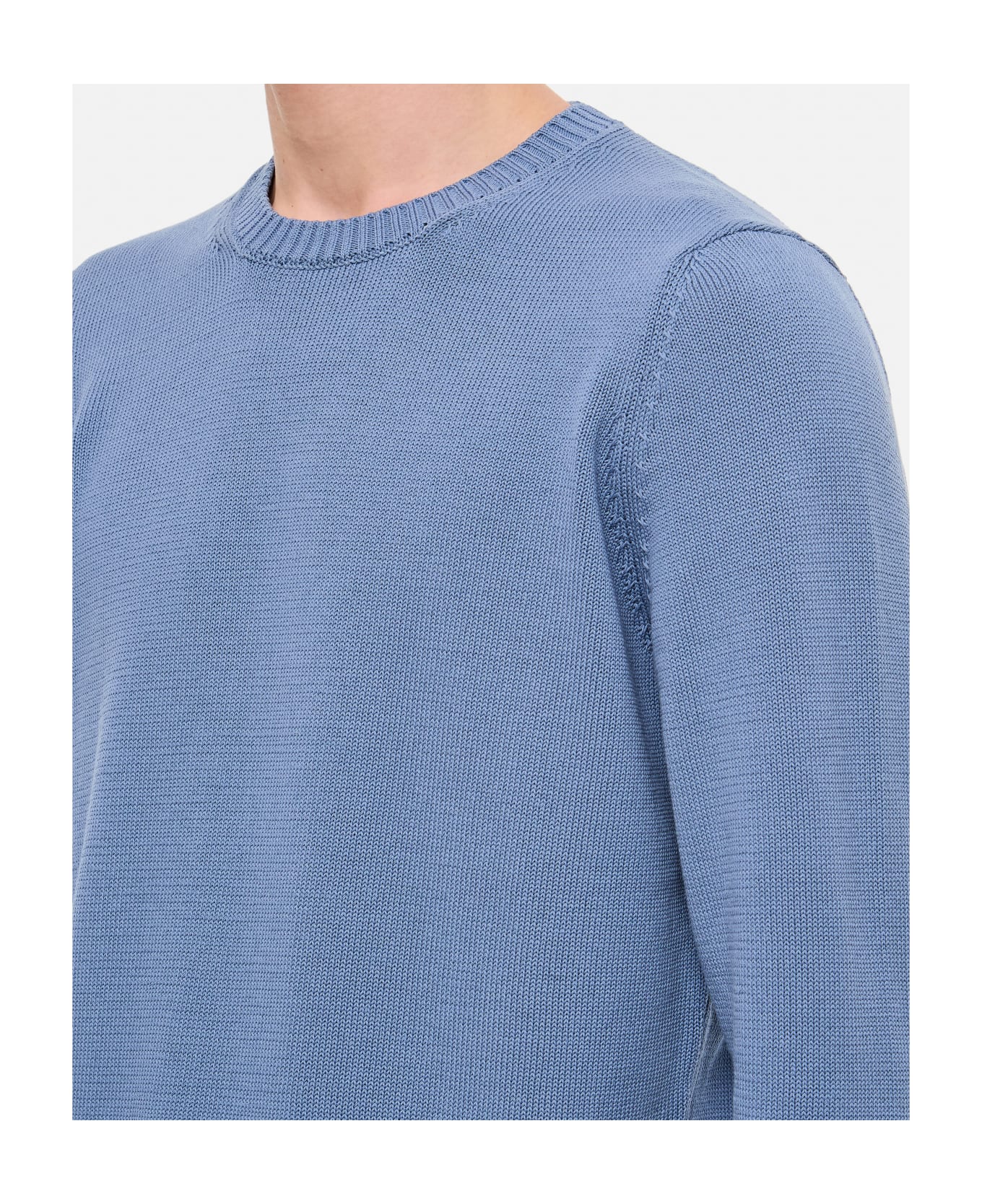 Drumohr Crewneck Sweater - Clear Blue ボトムス