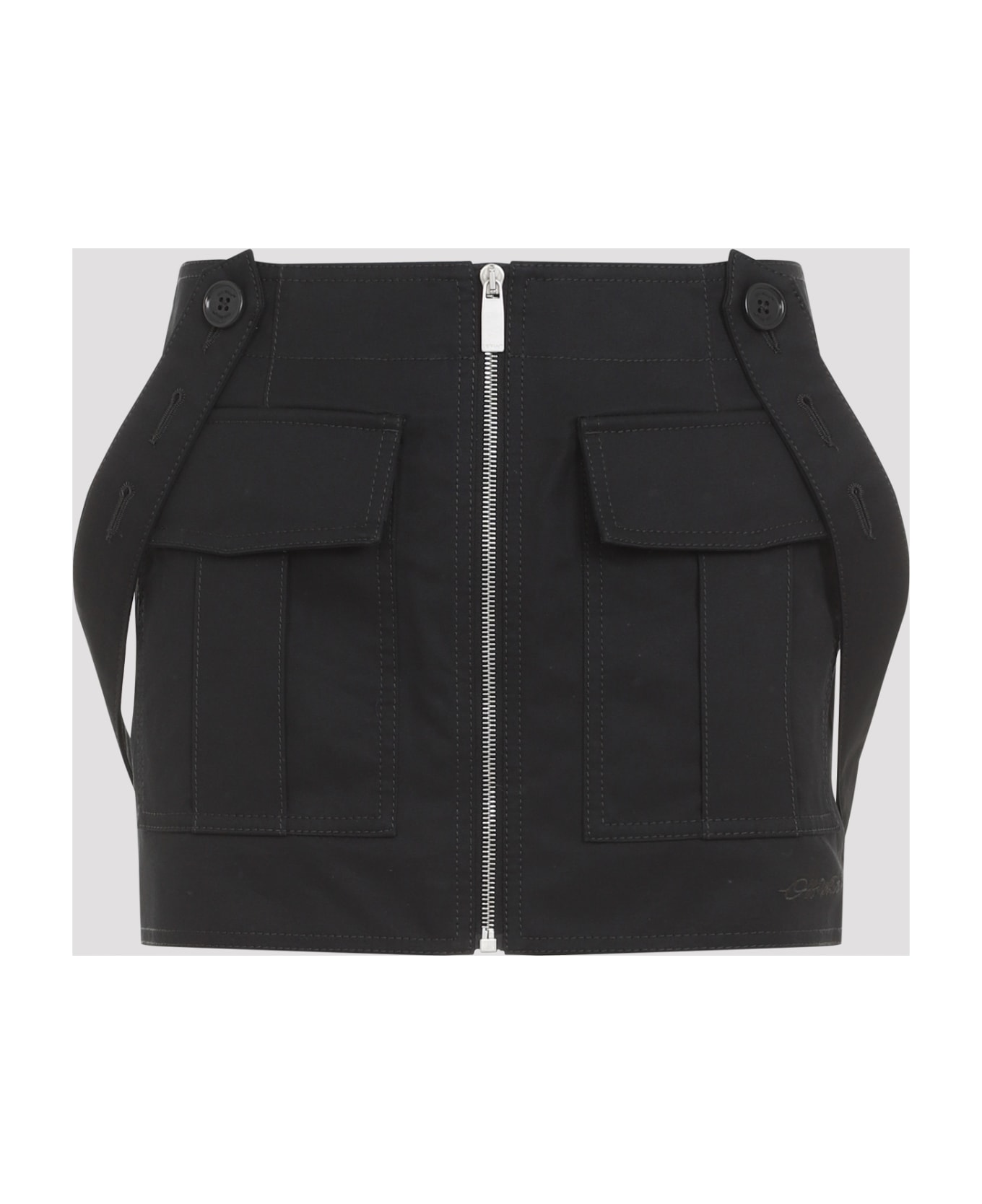 Off-White Straps Cargo Mini Skirt - Black