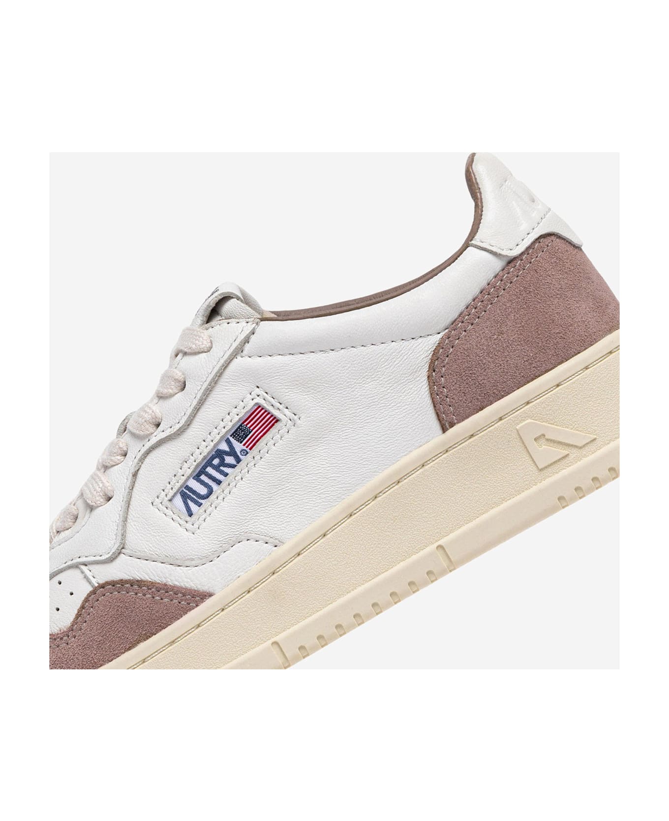 Autry Medalist Low Leather Sneakers - Beige