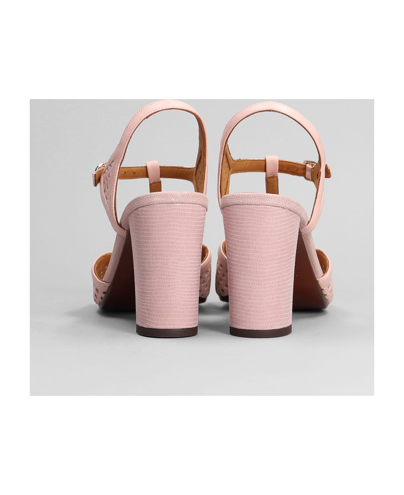 Chie Mihara Bessy Sandals In Rose-pink Leather - rose-pink