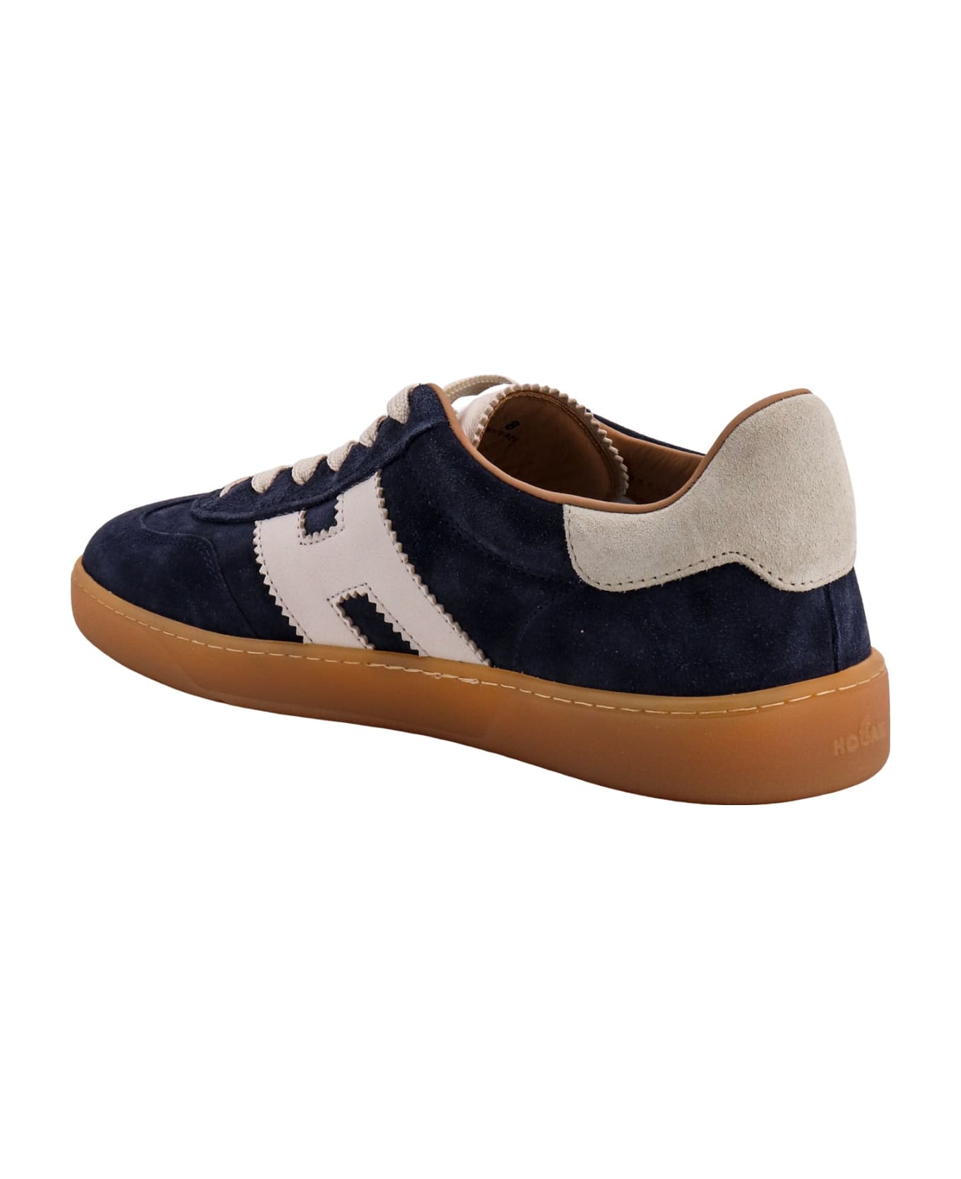 Hogan Suede Sneakers With Leather Profiles - Blue