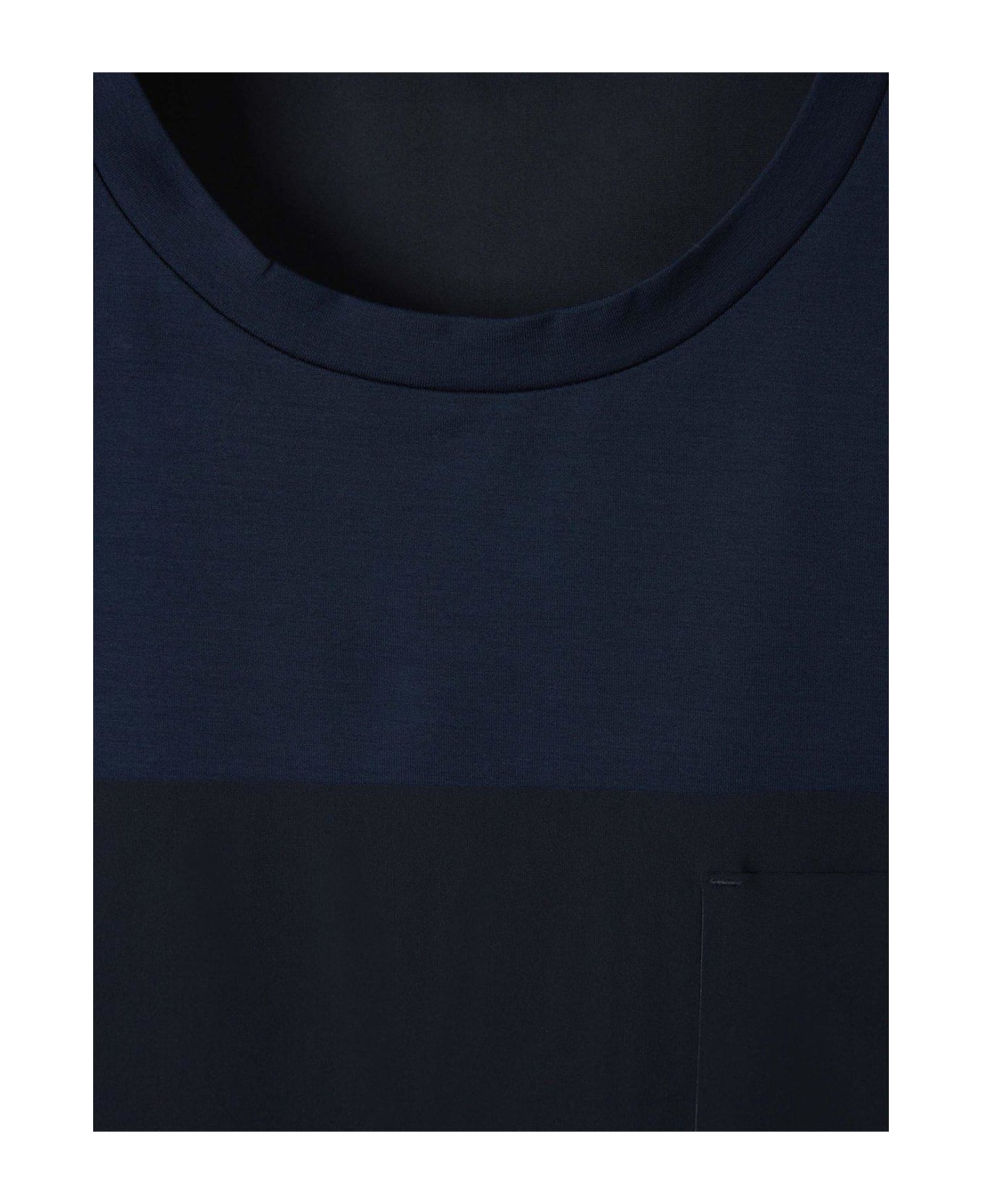 Herno Short Sleeved Crewneck T-shirt Herno - BLUE