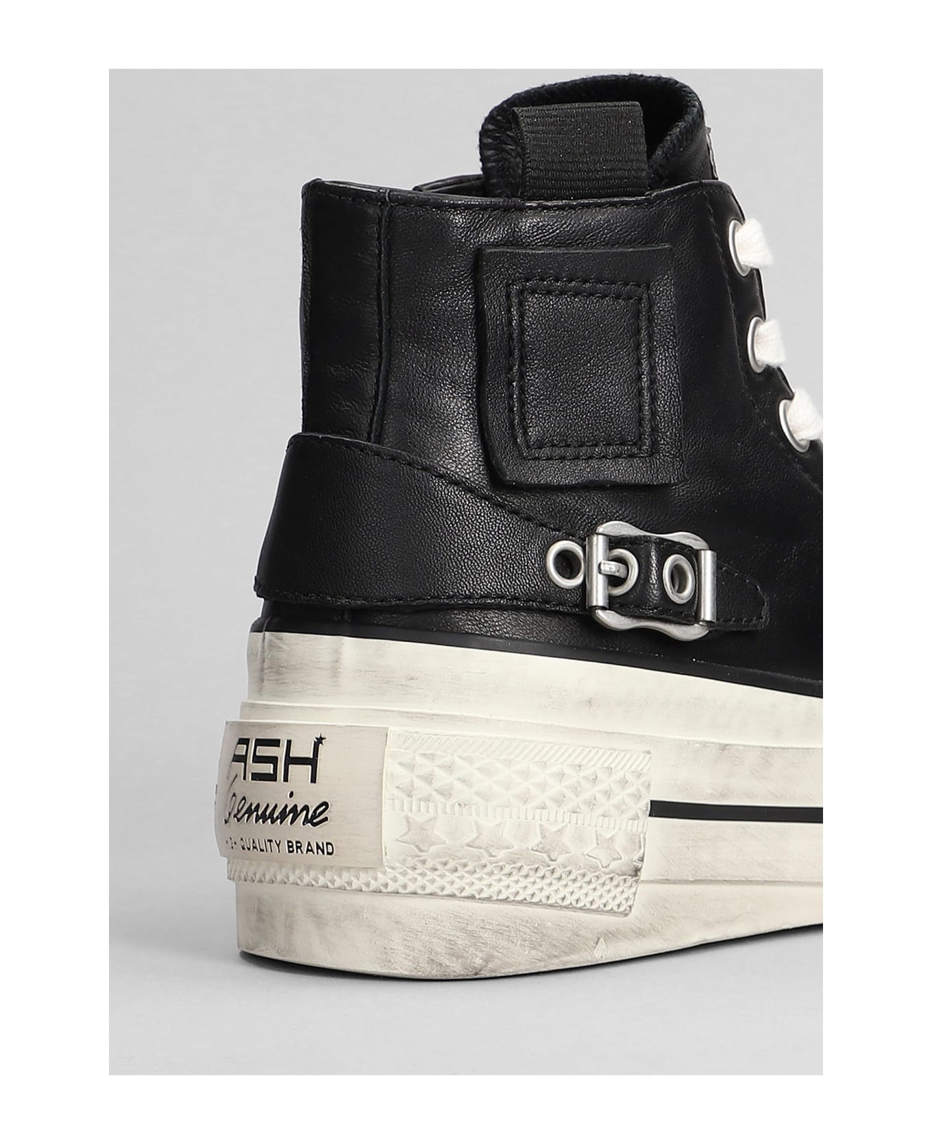Ash Rage Sneakers In Black Leather - black