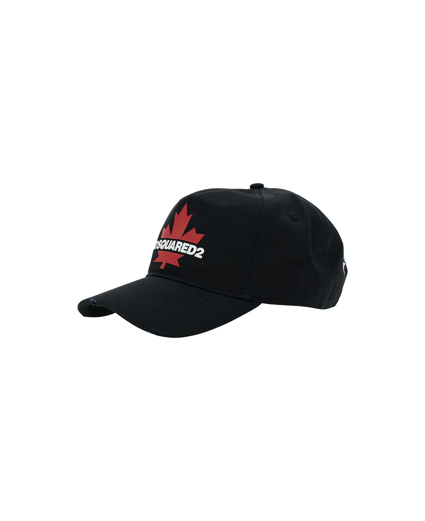 Dsquared2 Baseball Cap With Logo Embroidery - Black 帽子