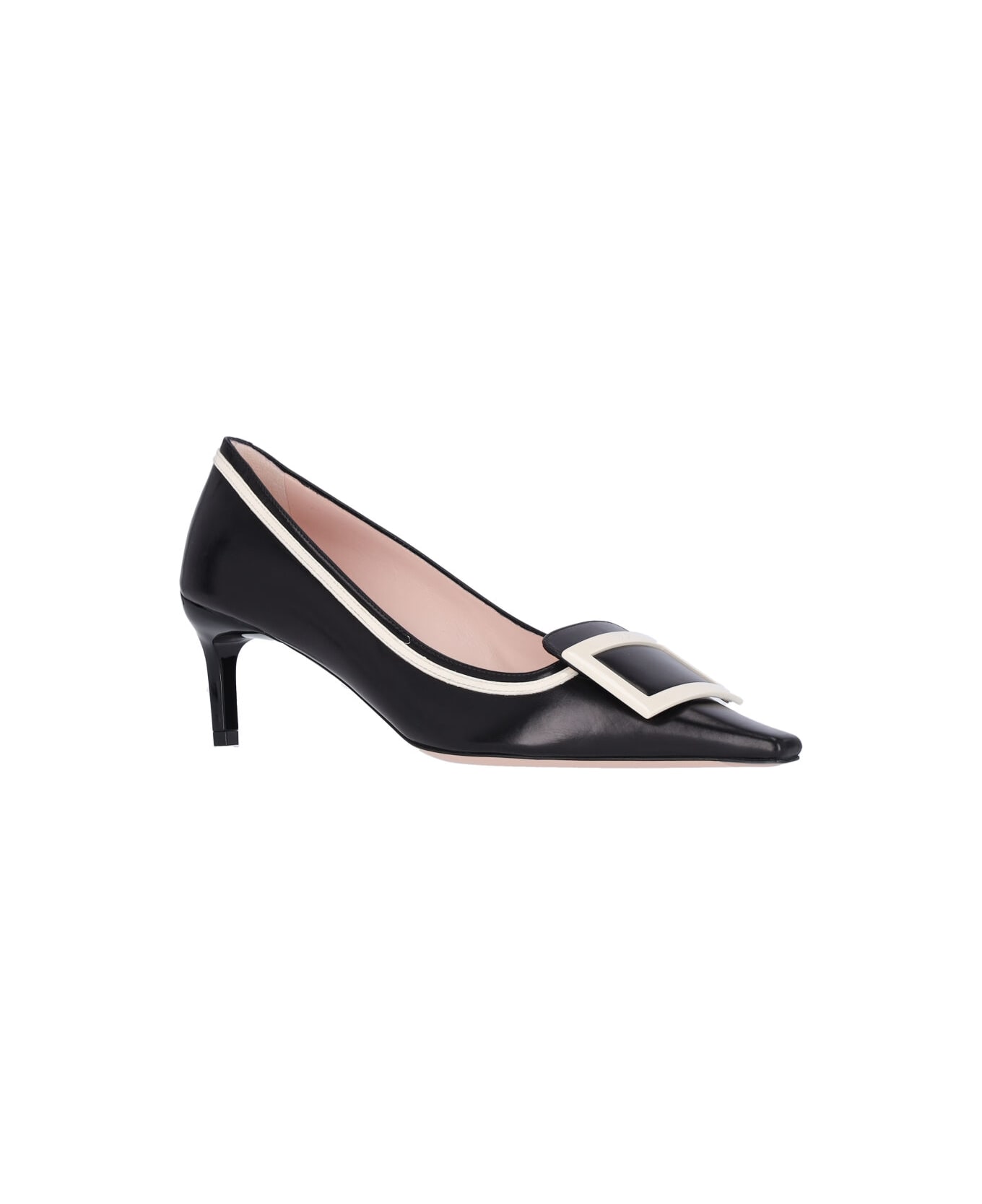 Roger Vivier 'viv' Canard Pumps - Black