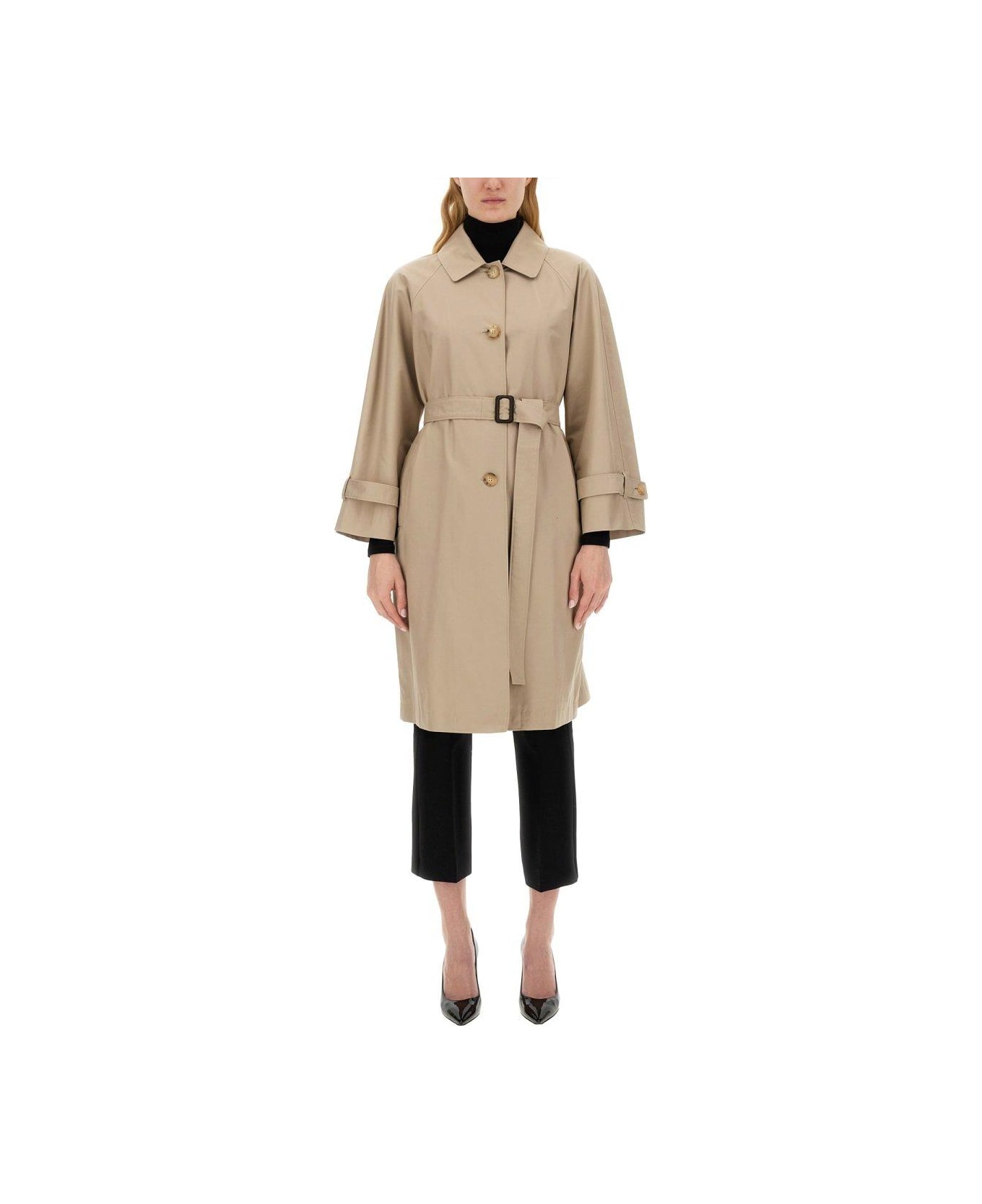 Max Mara The Cube Single-breasted Trench Coat - Beige