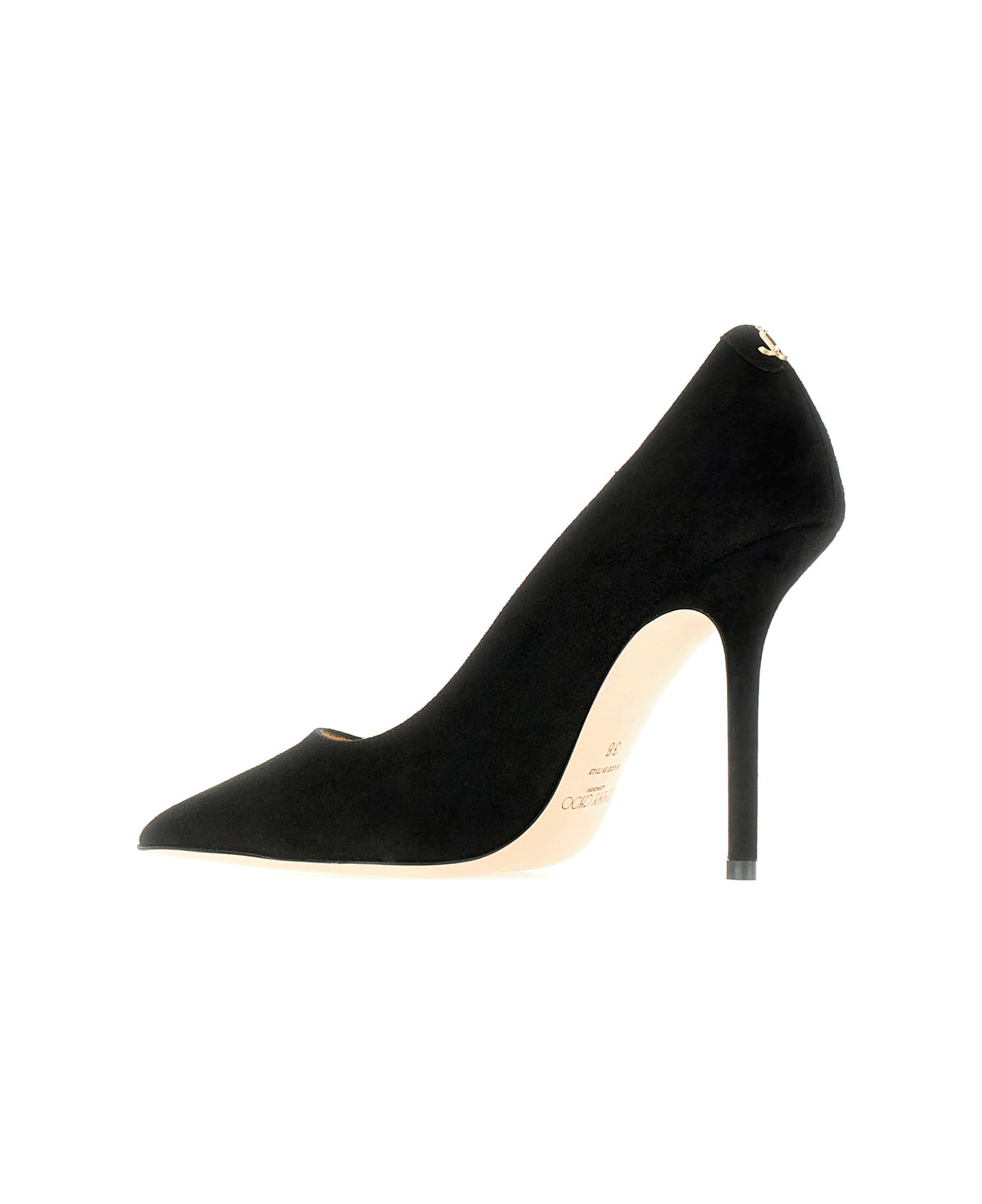 Jimmy Choo Black Suede Love Pumps - BLACK