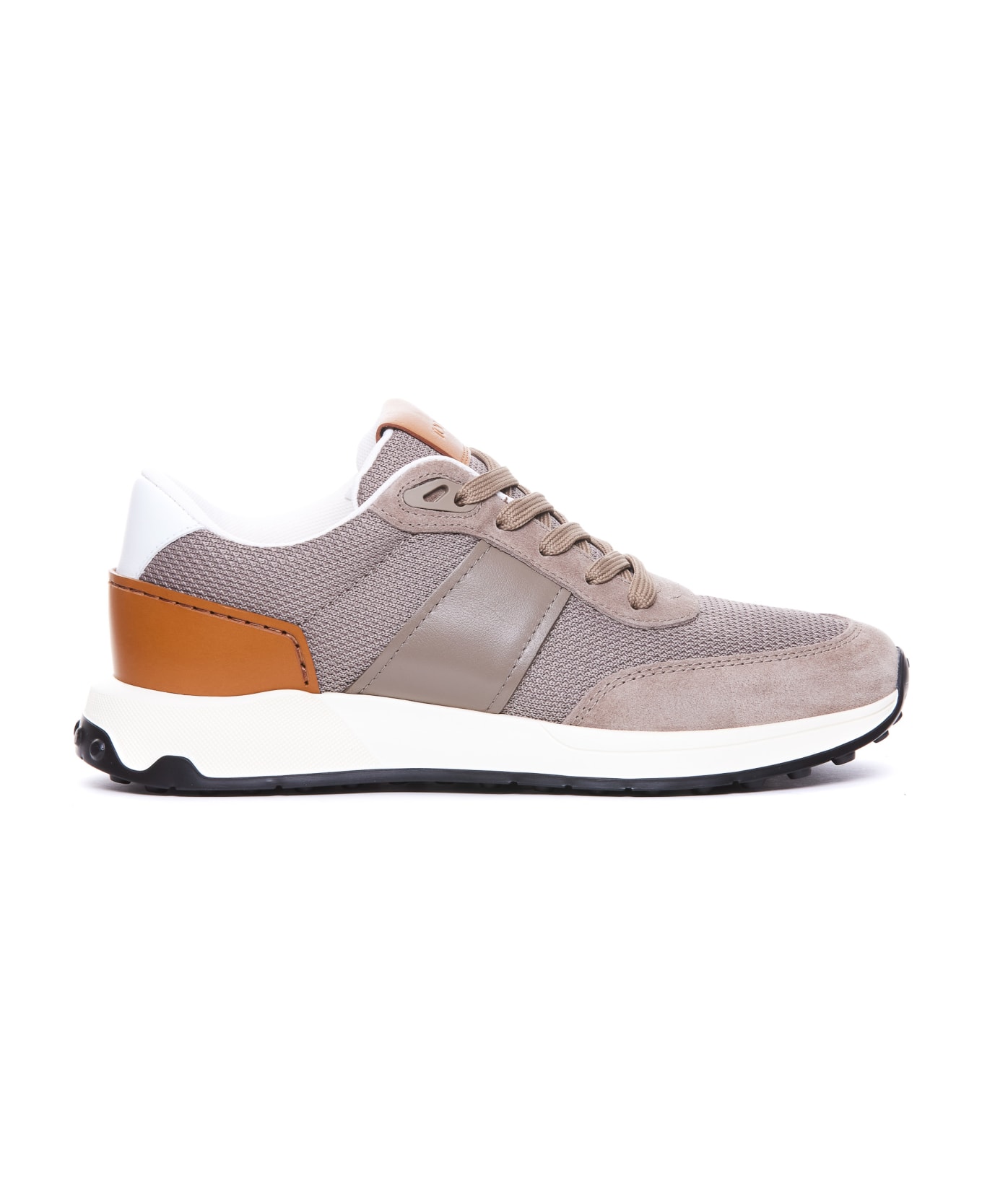 Tod's Round-toe Lace-up Sneakers - Nude & Neutrals